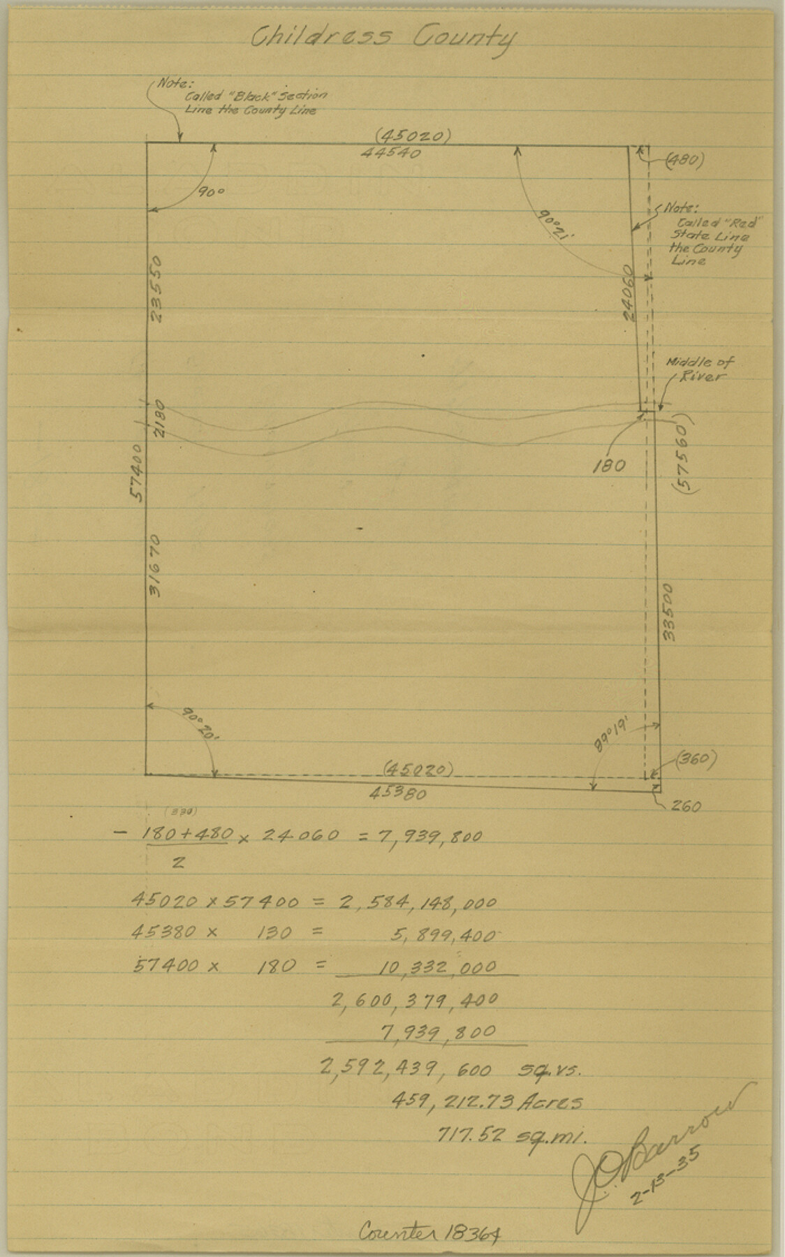 18364, Childress County Sketch File 18a, General Map Collection