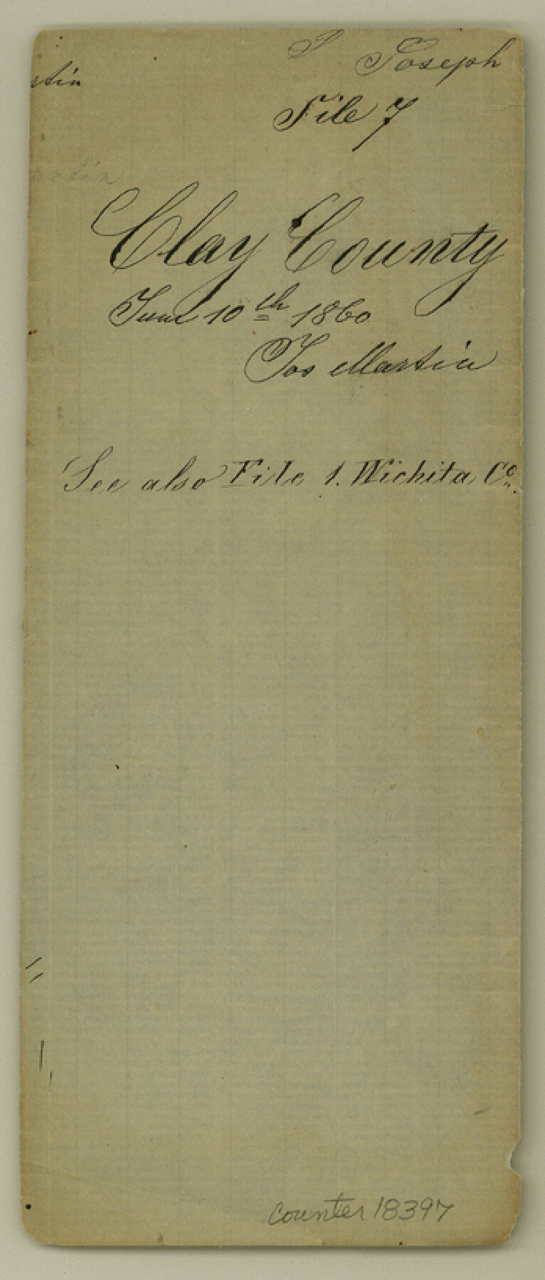 18397, Clay County Sketch File 7, General Map Collection