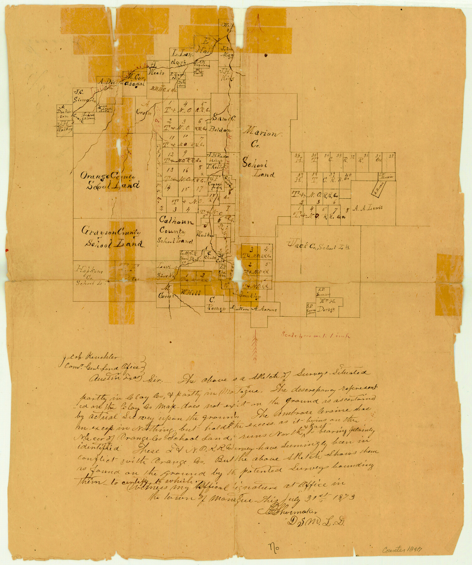 18417, Clay County Sketch File 14, General Map Collection
