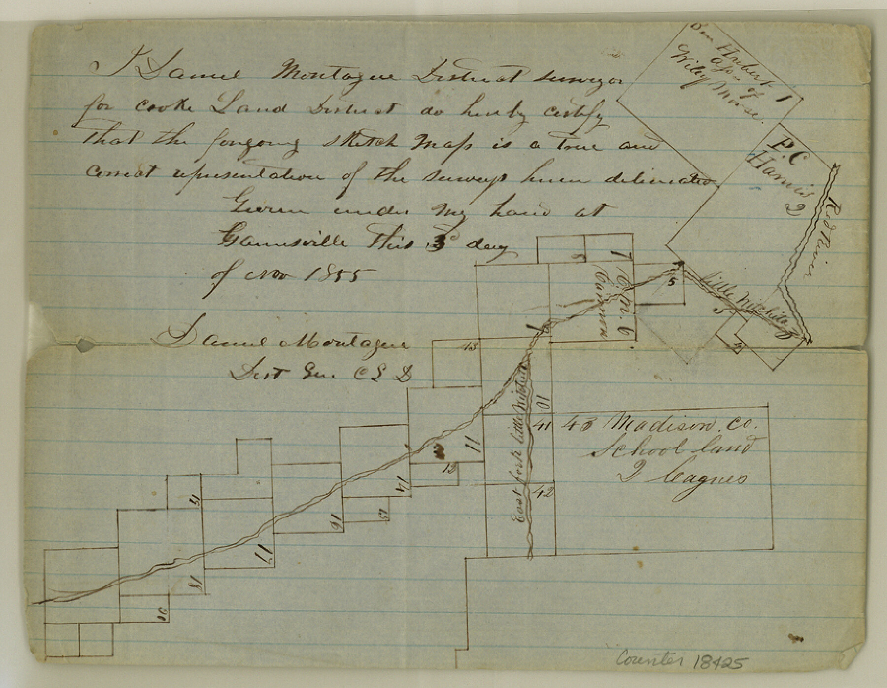 18425, Clay County Sketch File 17, General Map Collection