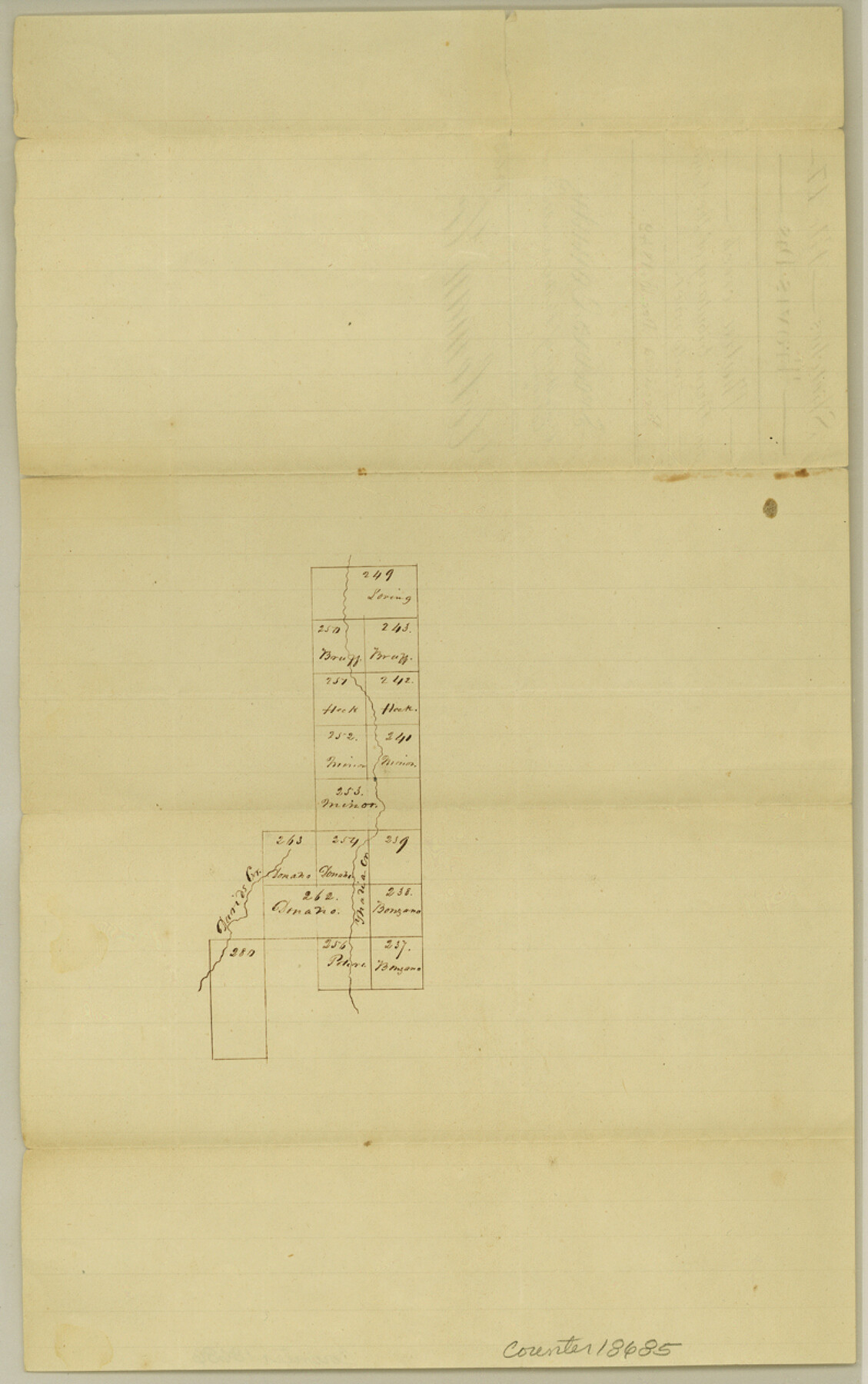 18685, Coleman County Sketch File 17, General Map Collection