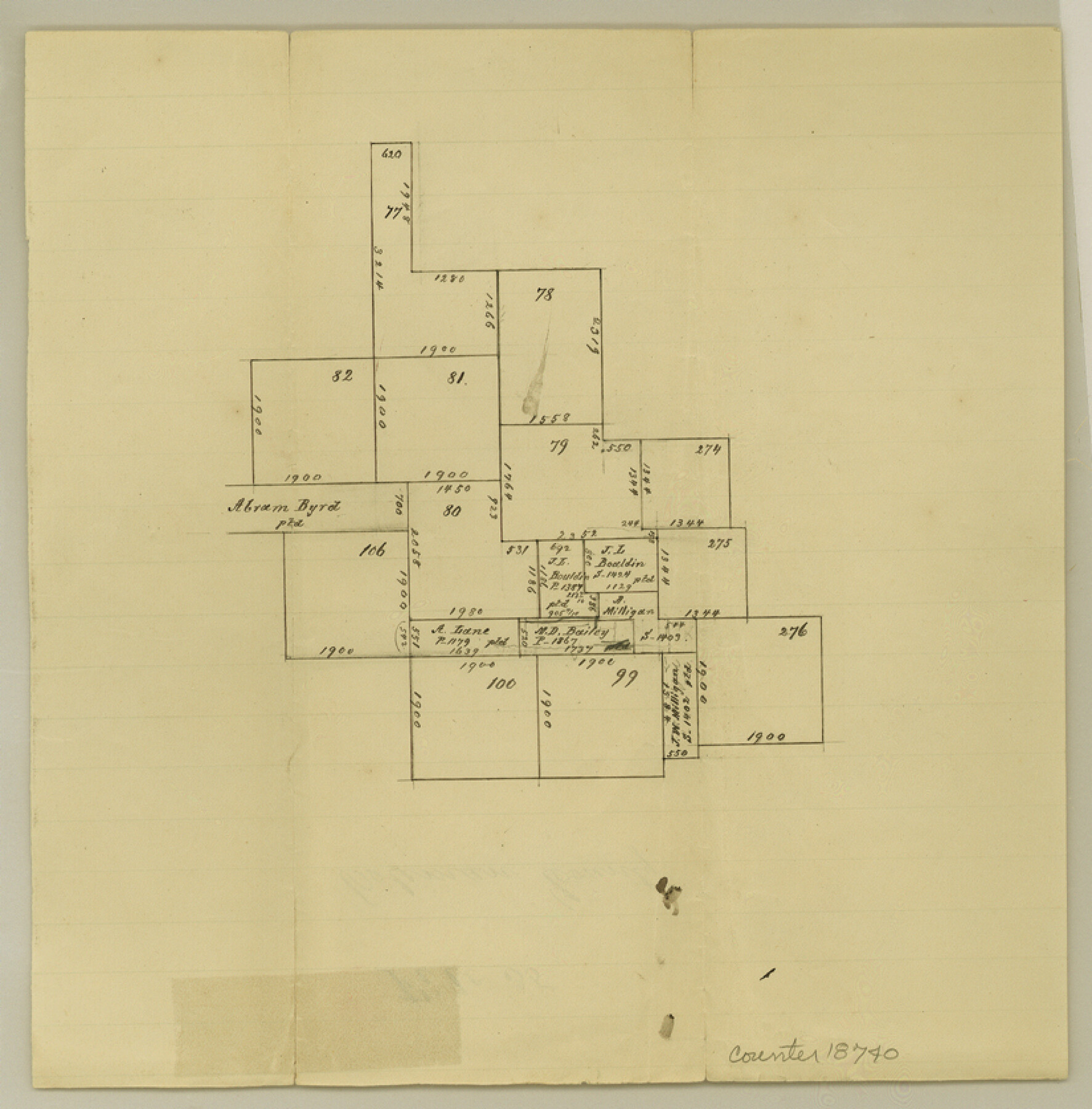 18740, Coleman County Sketch File 35, General Map Collection