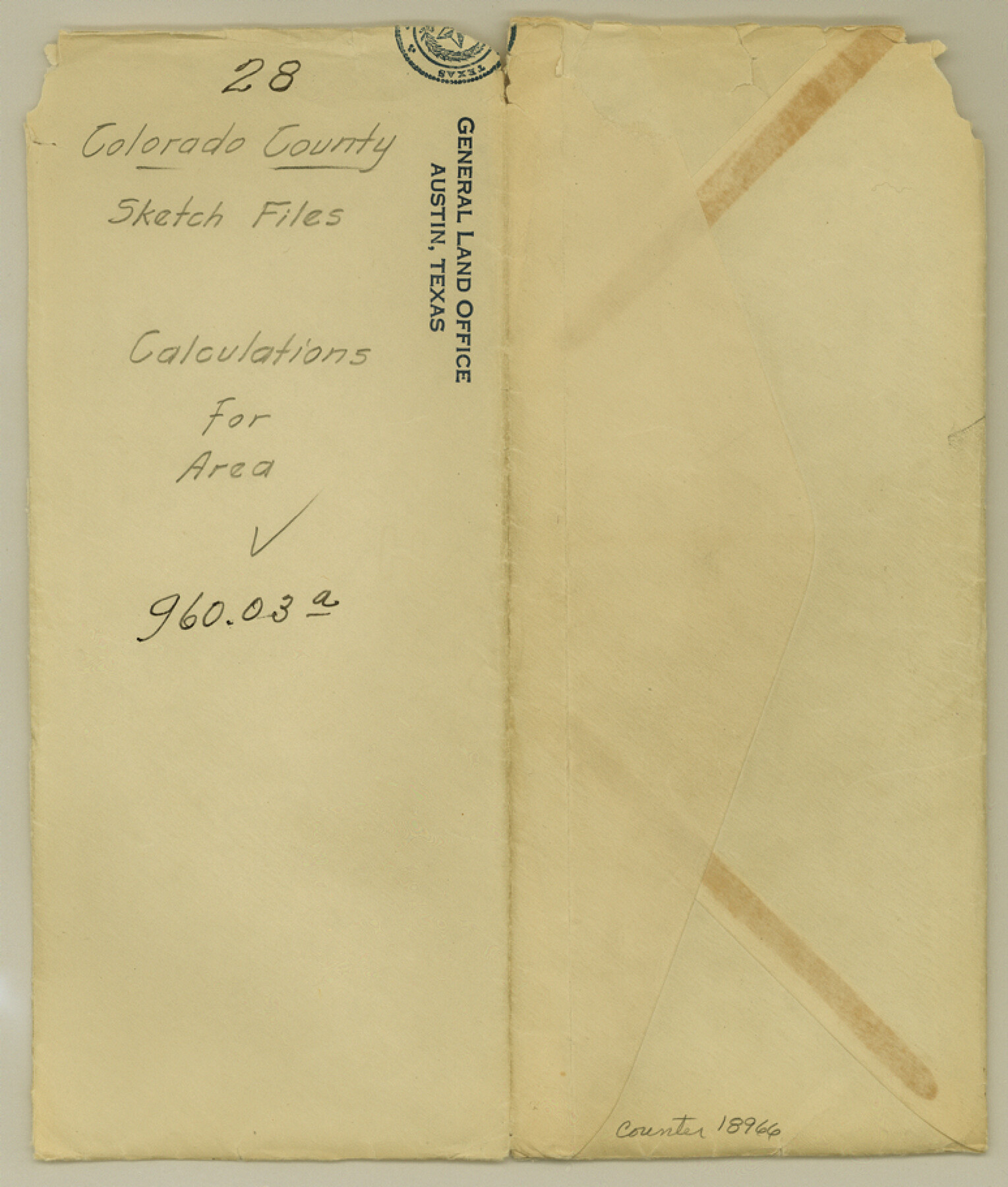 18966, Colorado County Sketch File 28, General Map Collection