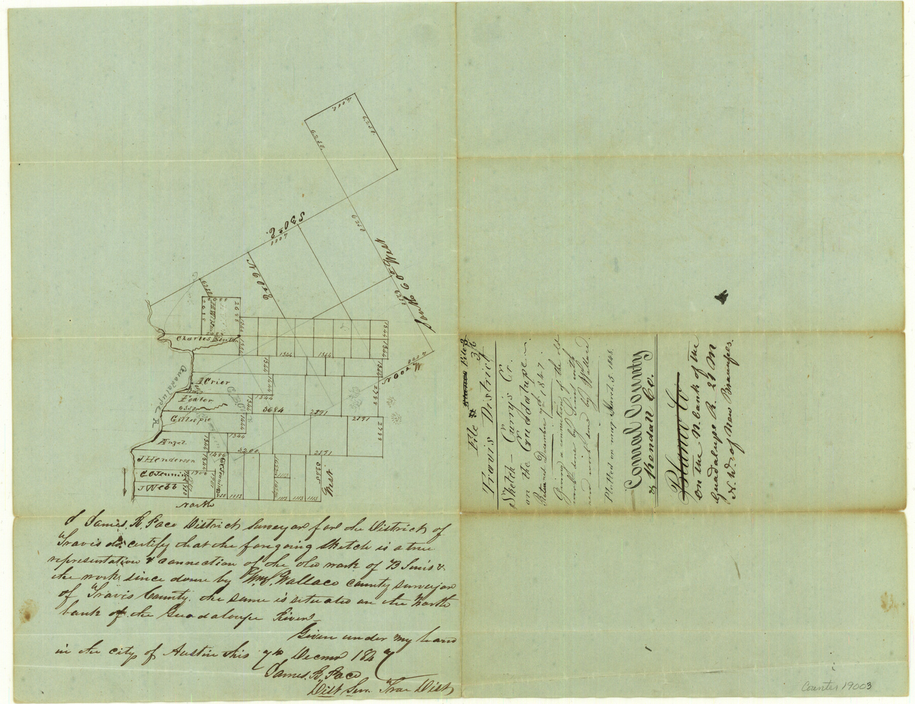 19003, Comal County Sketch File 3b, General Map Collection