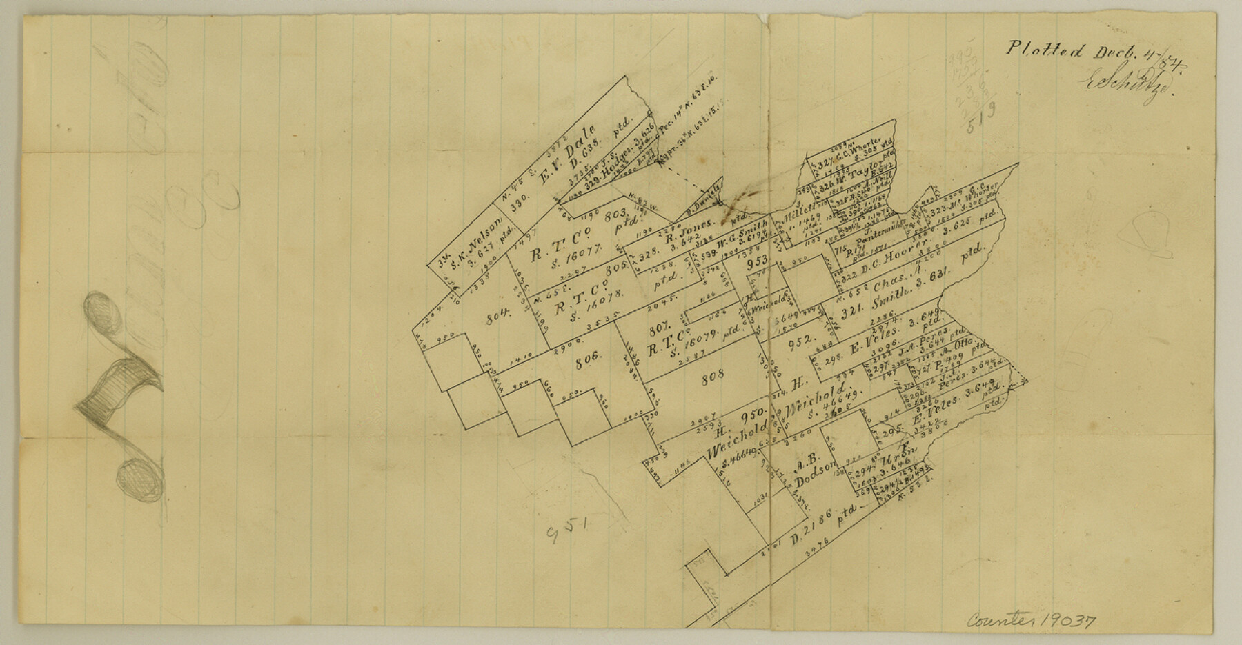 19037, Comal County Sketch File 18, General Map Collection