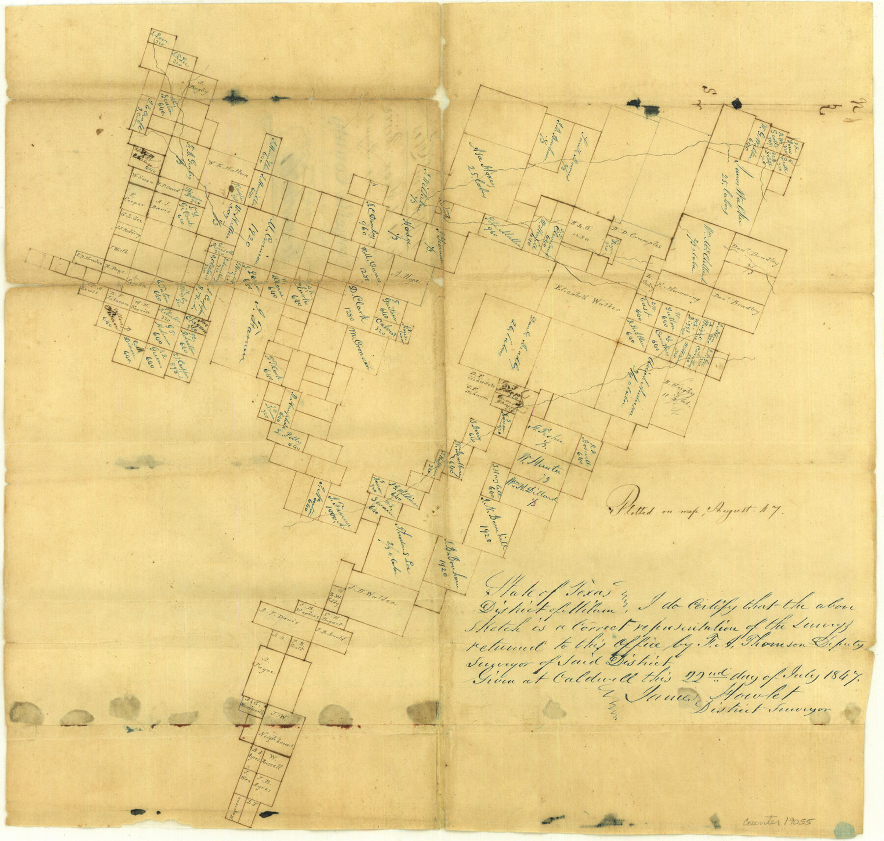 19055, Comanche County Sketch File 3, General Map Collection