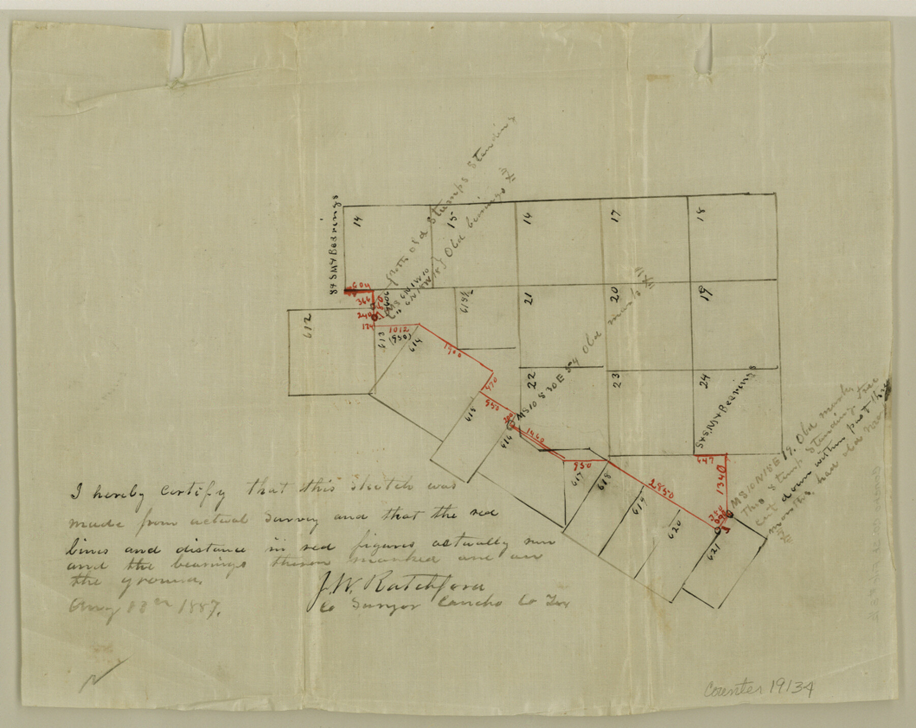 19134, Concho County Sketch File 8 1/2, General Map Collection