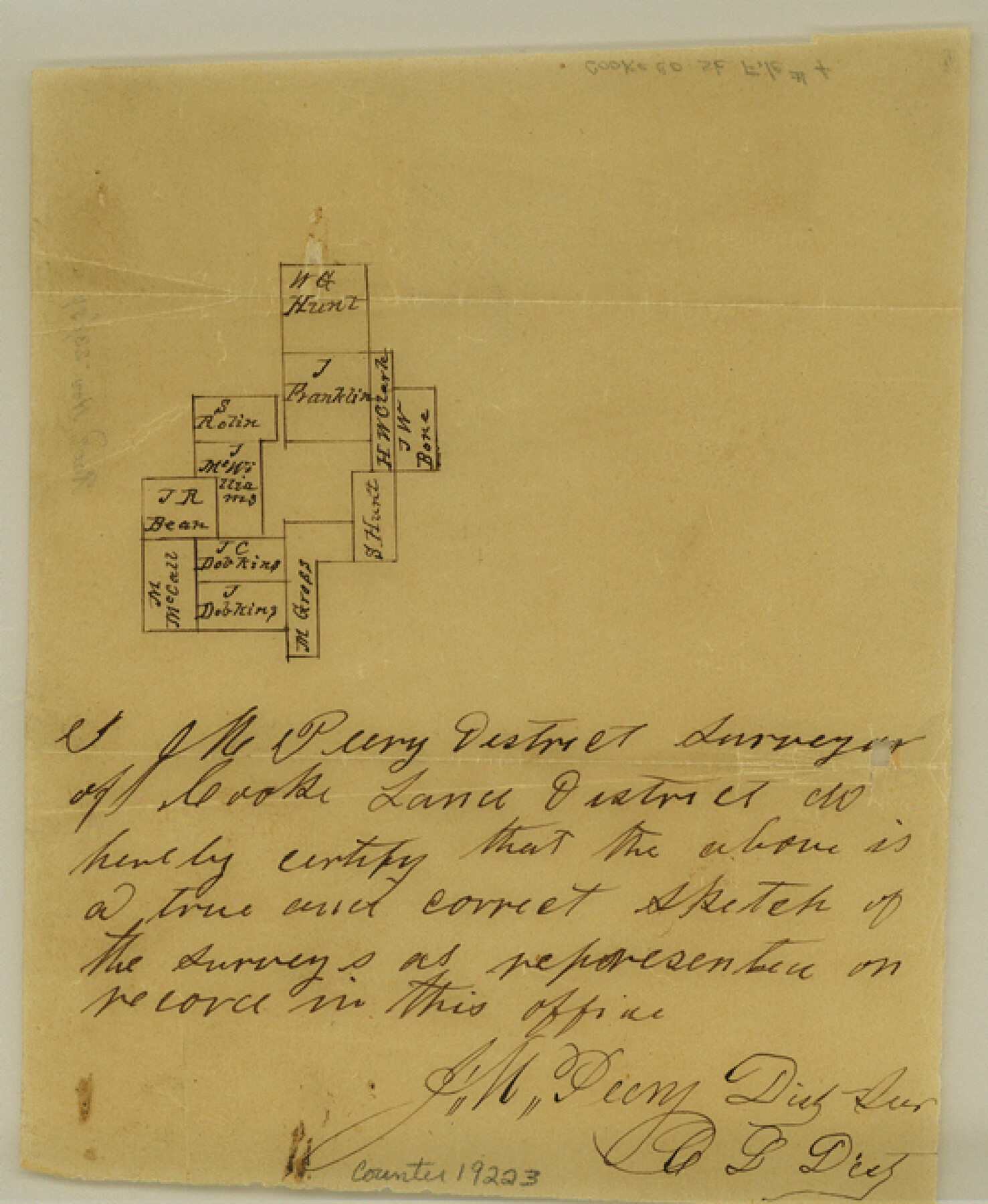 19223, Cooke County Sketch File 4, General Map Collection