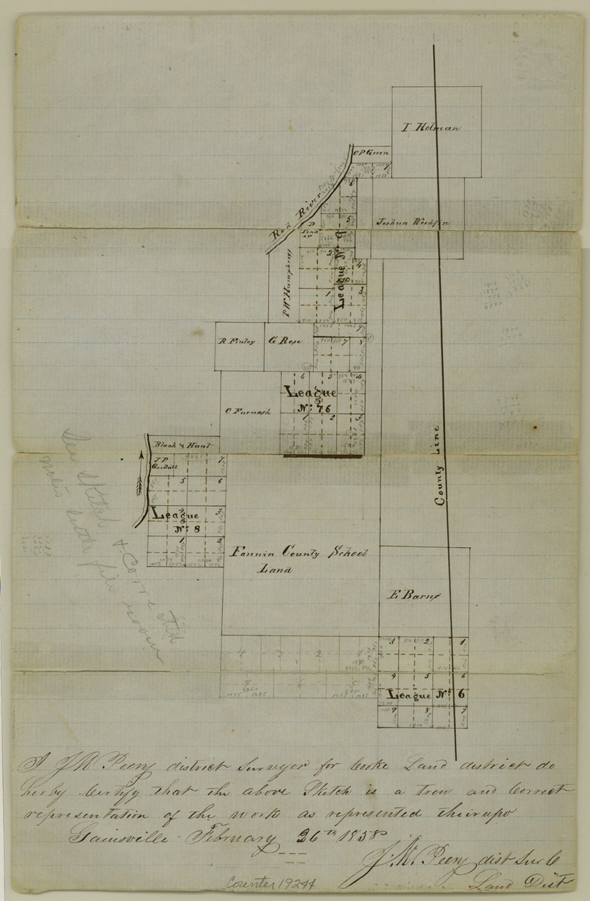19244, Cooke County Sketch File 11, General Map Collection