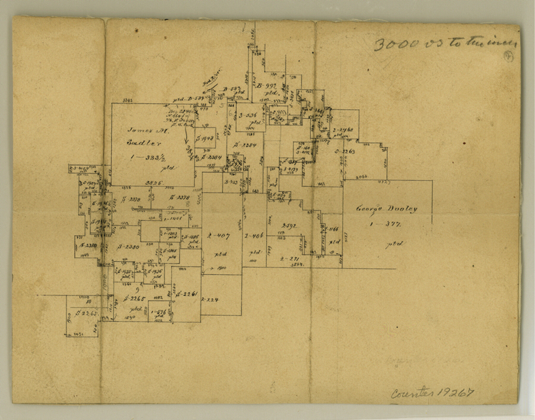 19267, Cooke County Sketch File 22, General Map Collection