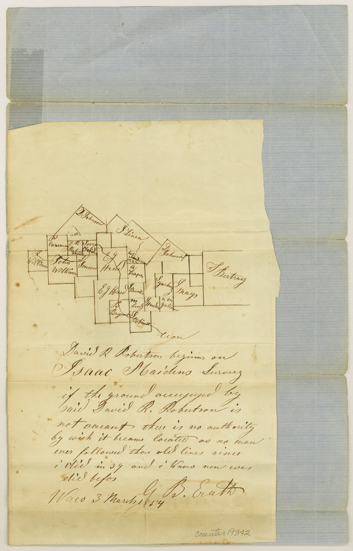 19342, Coryell County Sketch File 4, General Map Collection