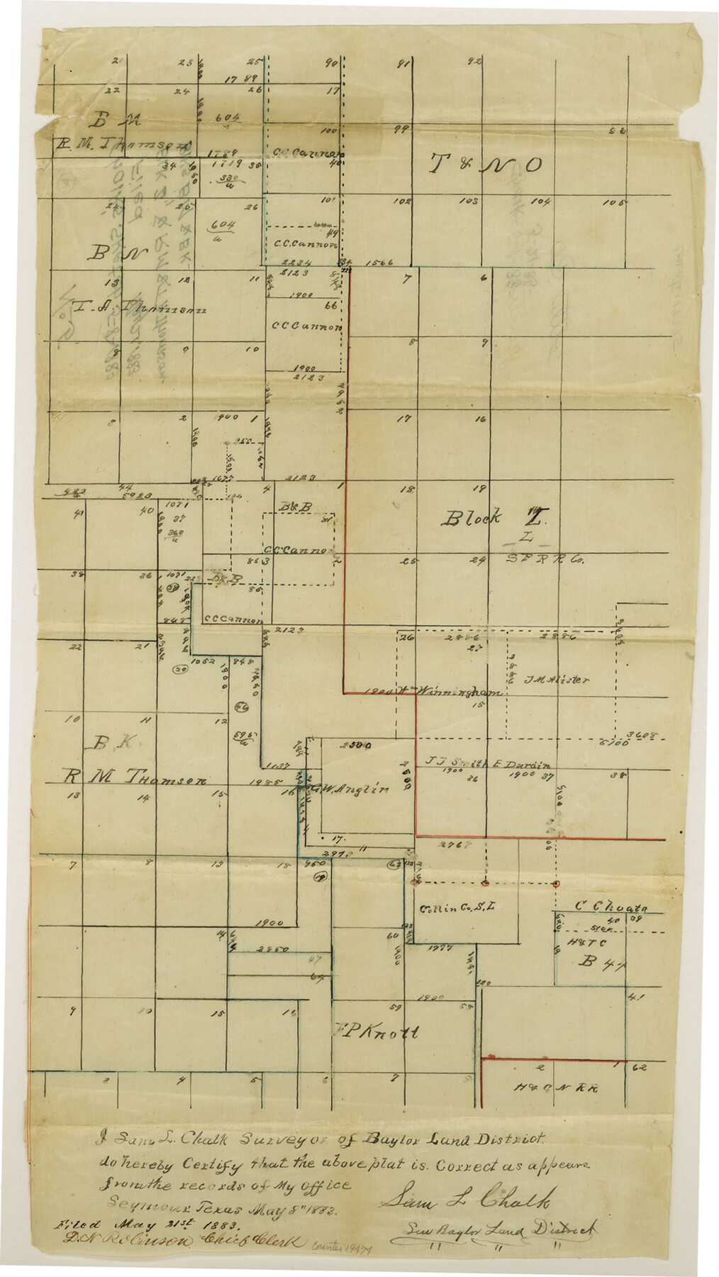 19474, Cottle County Sketch File 5, General Map Collection