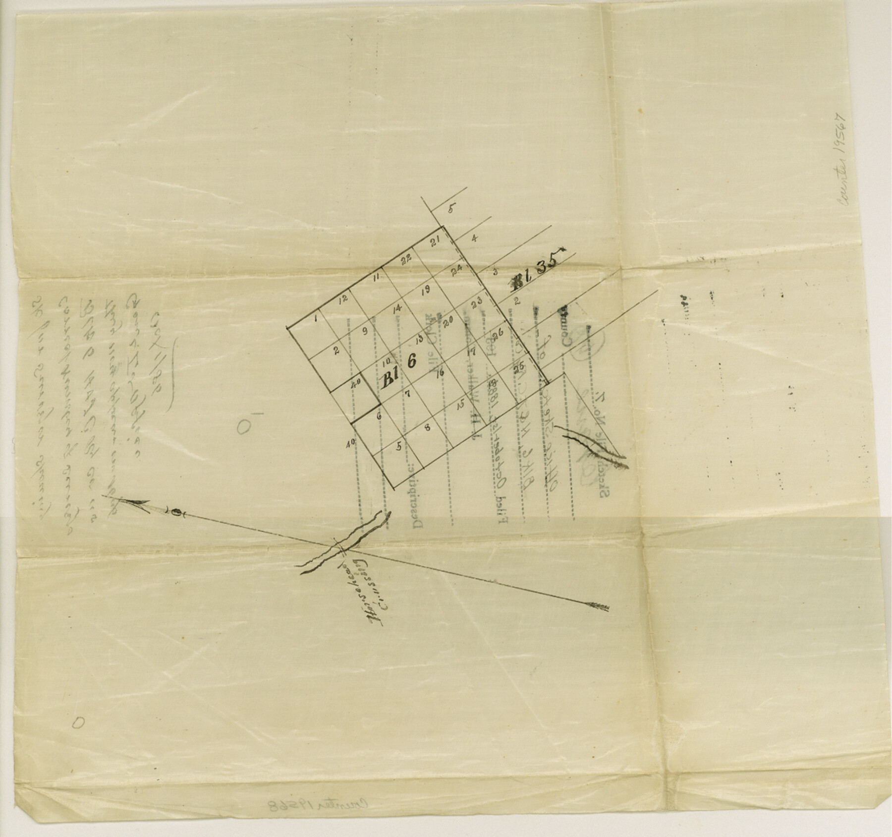 19567, Crane County Sketch File 7, General Map Collection