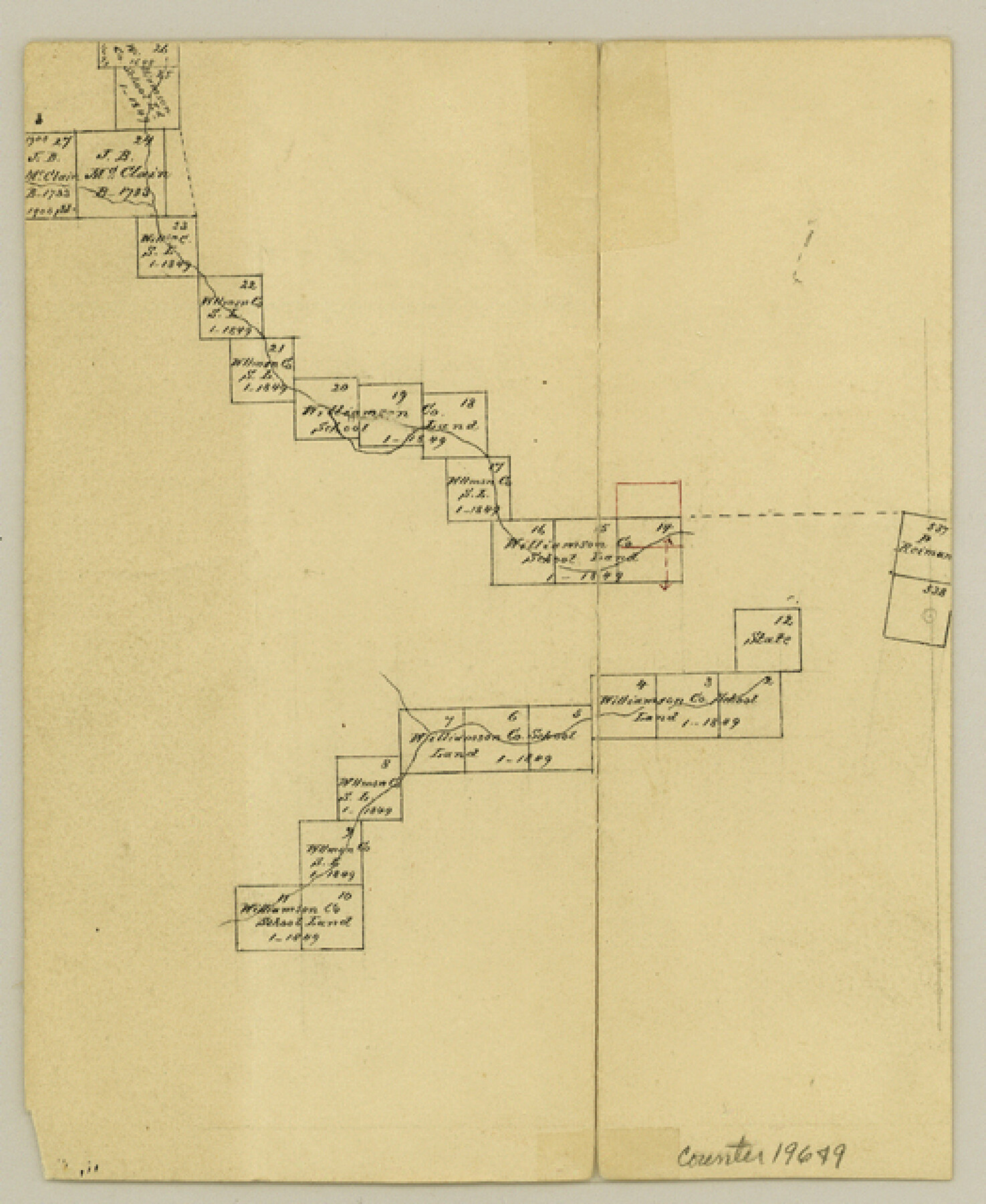 19649, Crockett County Sketch File 4, General Map Collection