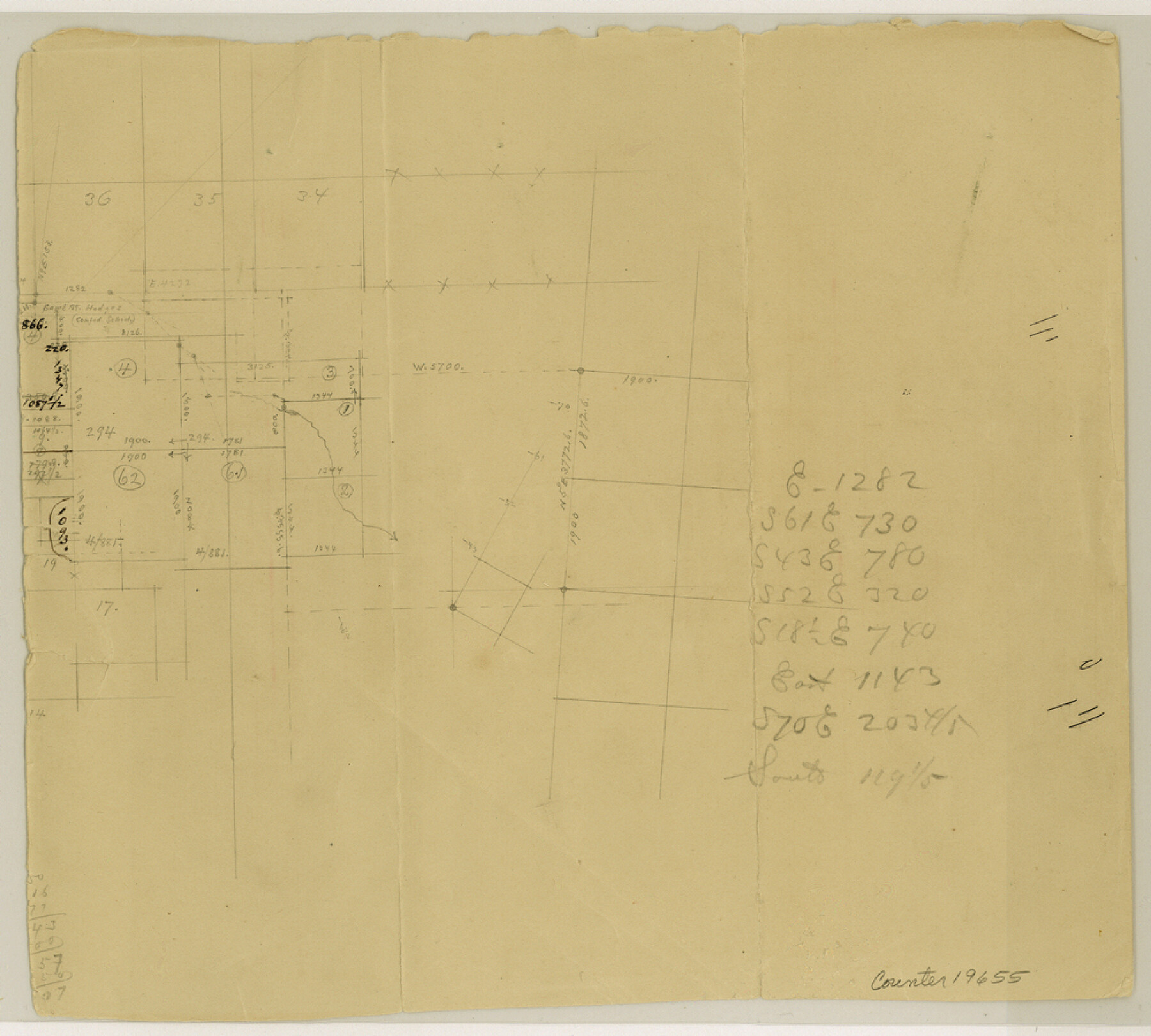 19655, Crockett County Sketch File 9, General Map Collection