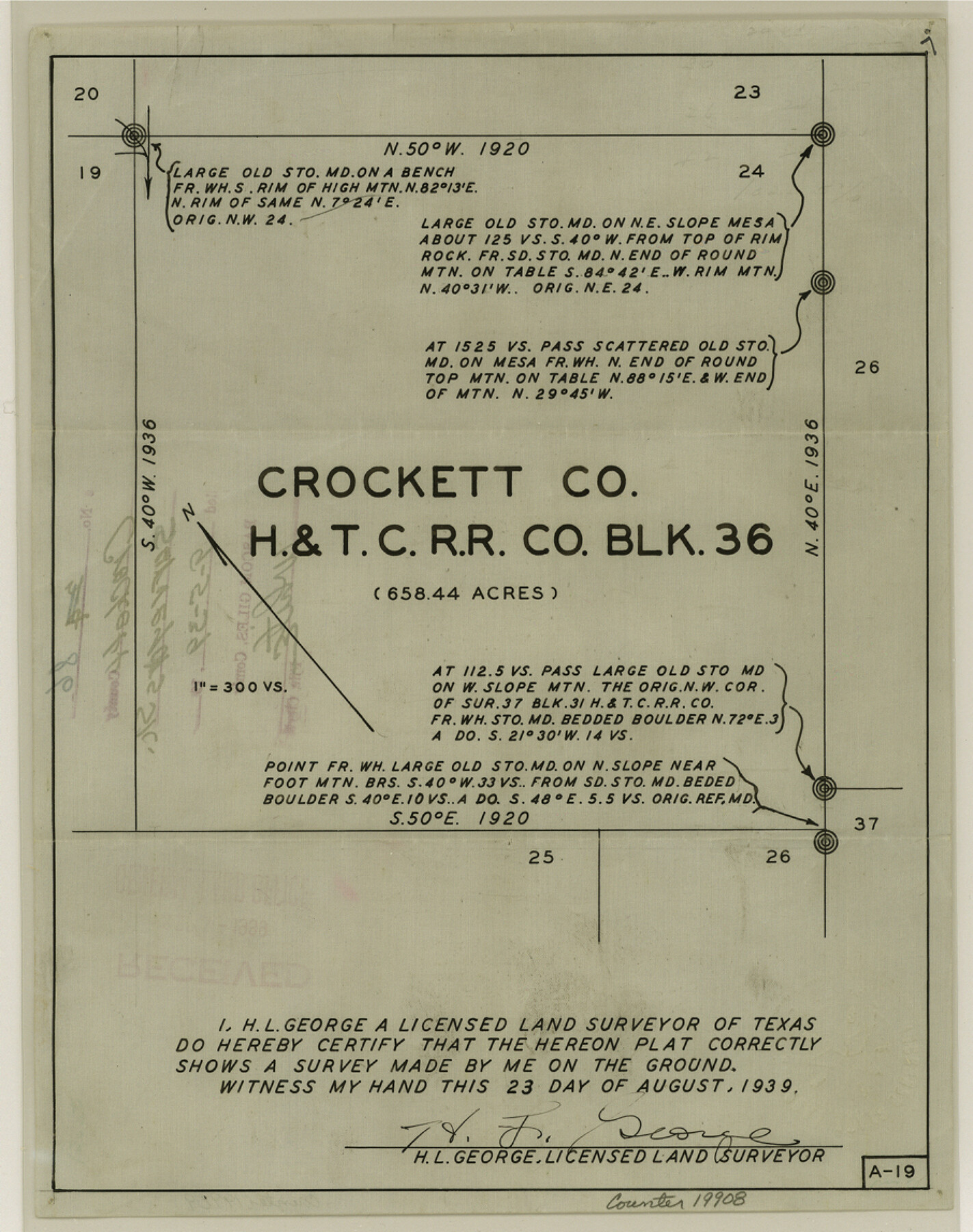 19908, Crockett County Sketch File 86, General Map Collection
