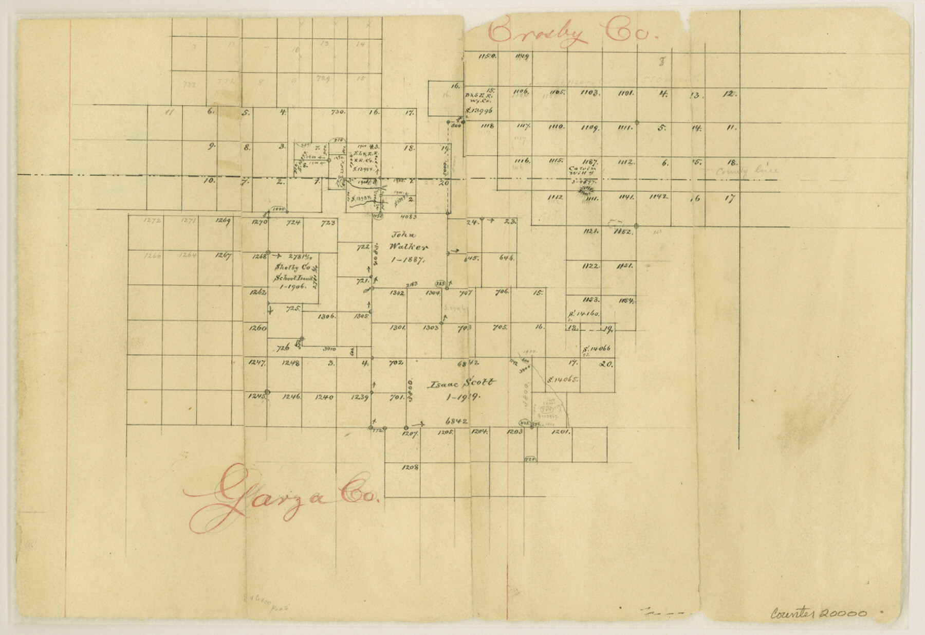 20000, Crosby County Sketch File 4, General Map Collection