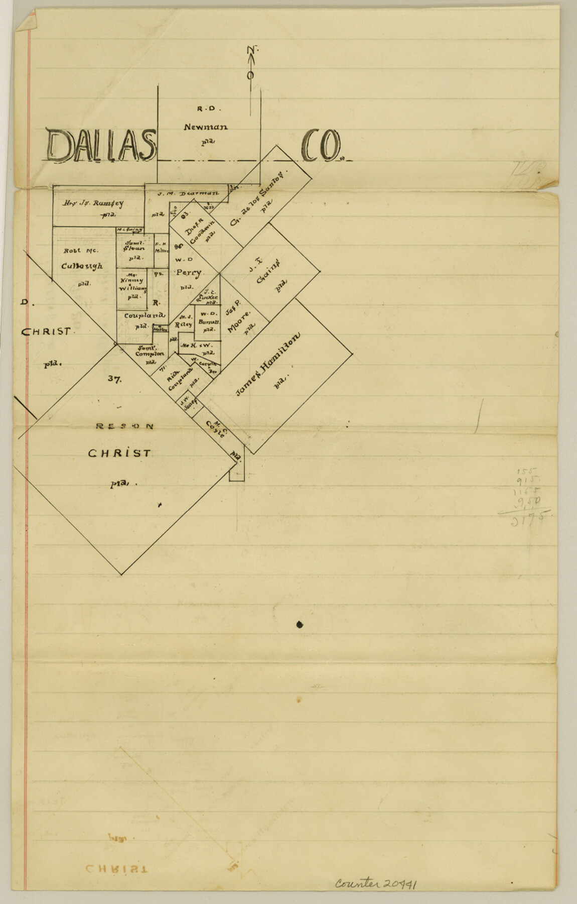 20441, Dallas County Sketch File 20, General Map Collection