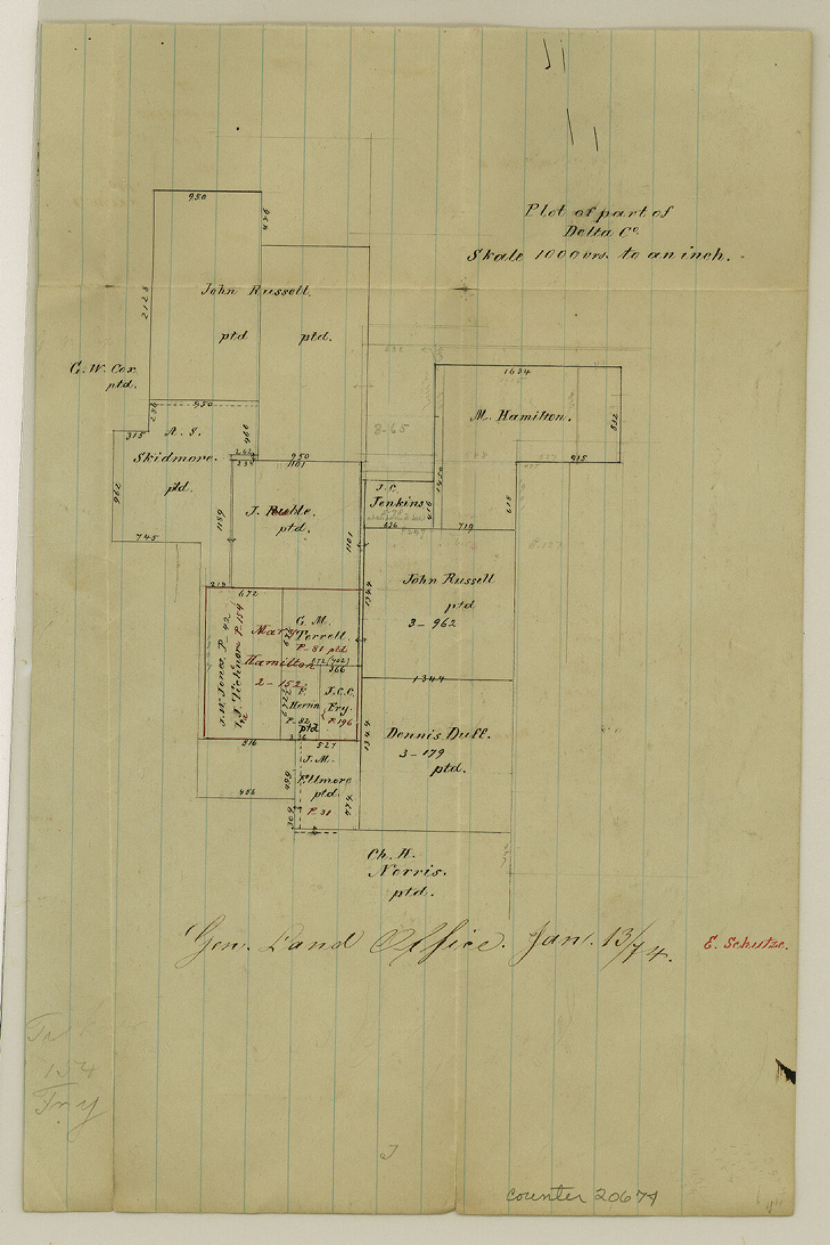 20674, Delta County Sketch File 4, General Map Collection