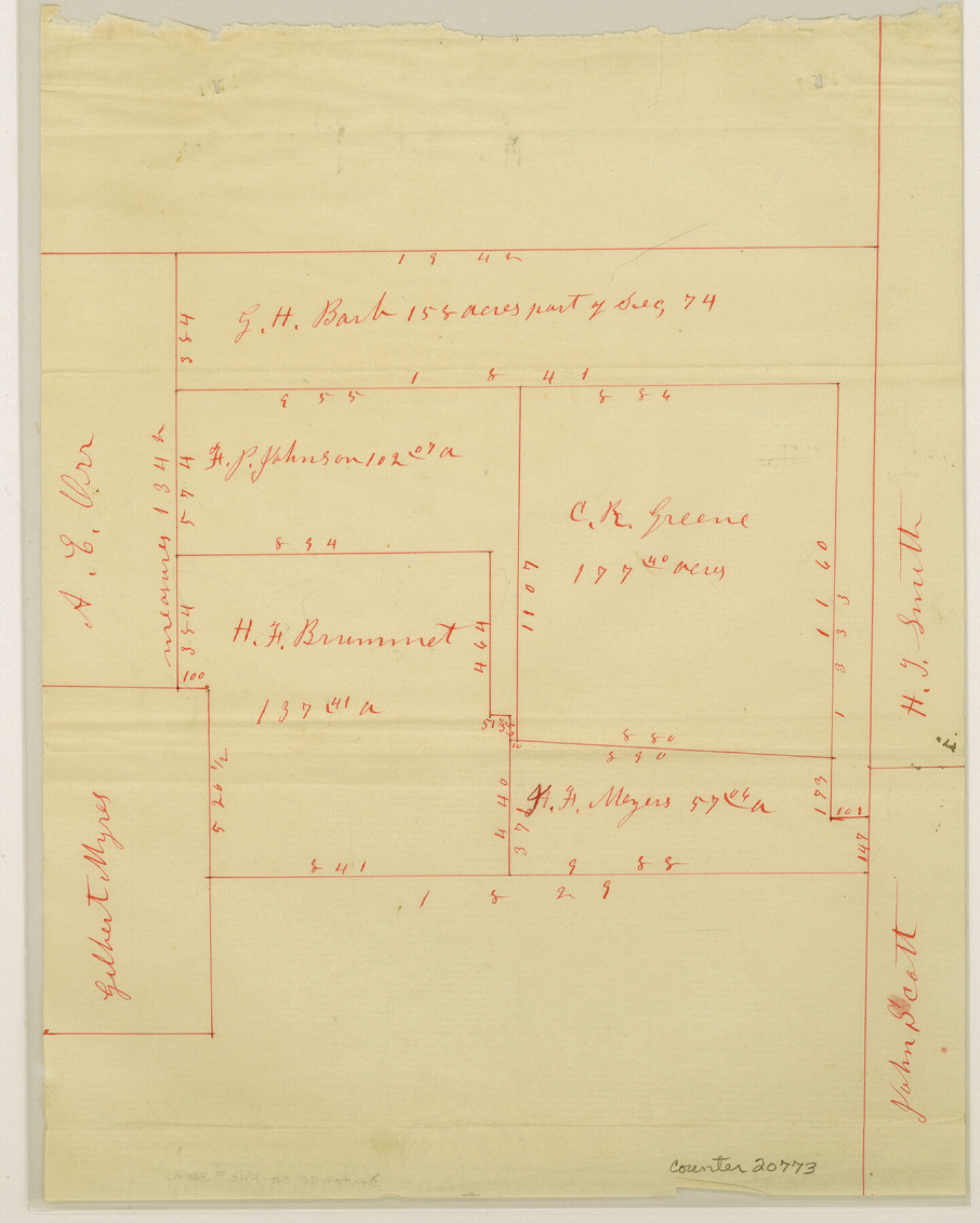 20773, Denton County Sketch File 36a, General Map Collection