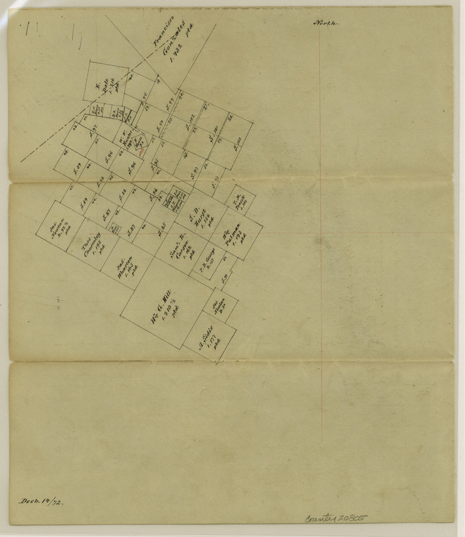 20805, DeWitt County Sketch File 6, General Map Collection