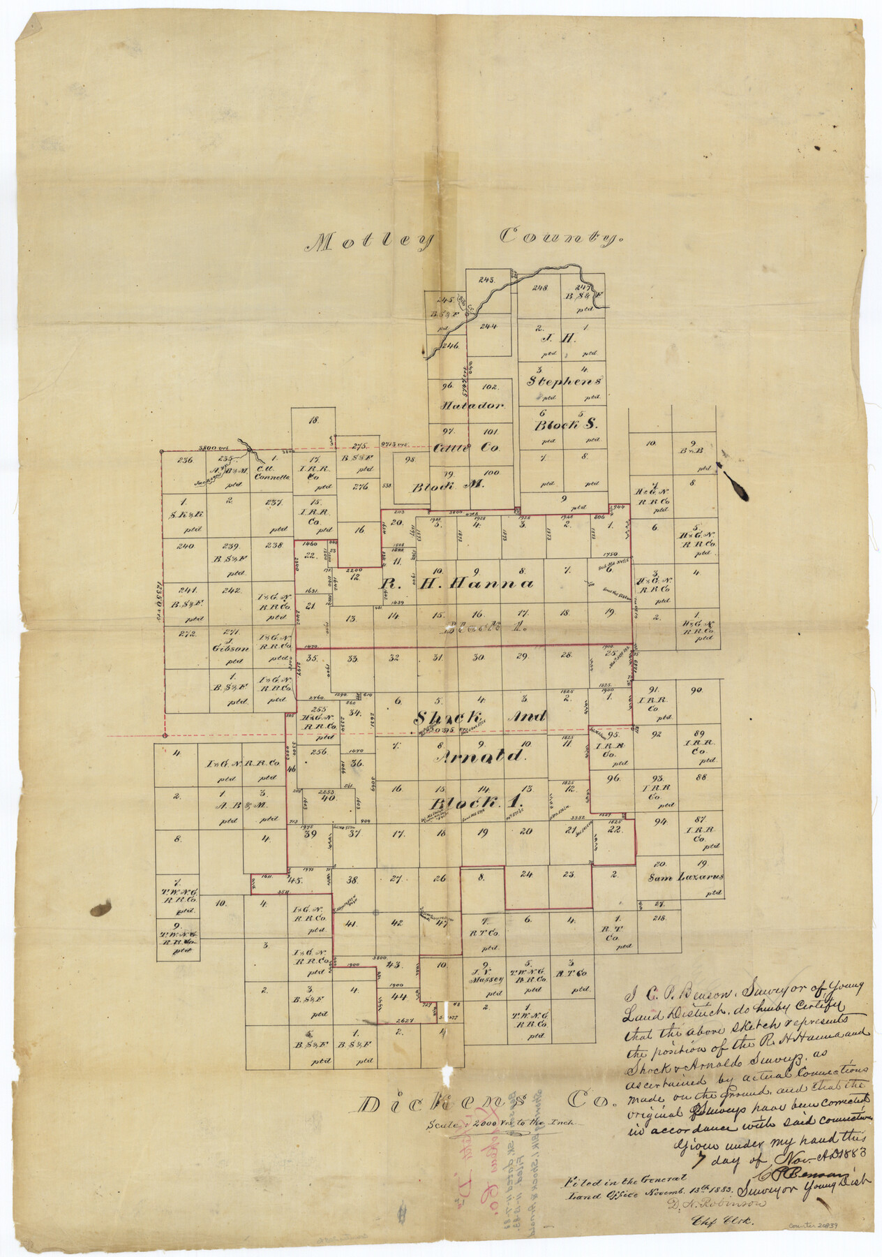 20839, Dickens County Sketch File D2, General Map Collection