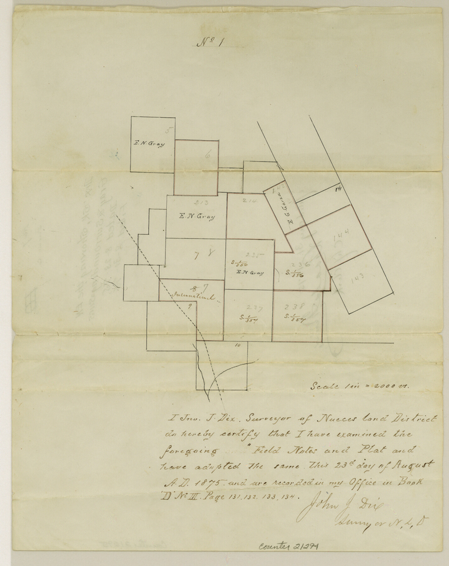 21294, Duval County Sketch File 7, General Map Collection