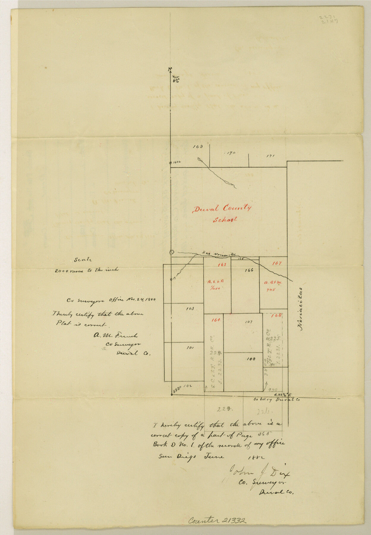 21332, Duval County Sketch File 26, General Map Collection