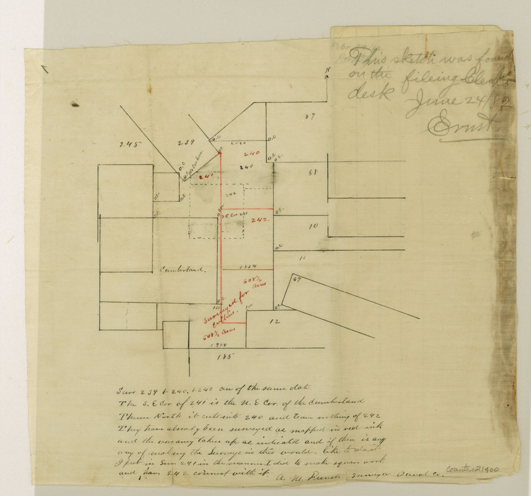 21400, Duval County Sketch File 46, General Map Collection