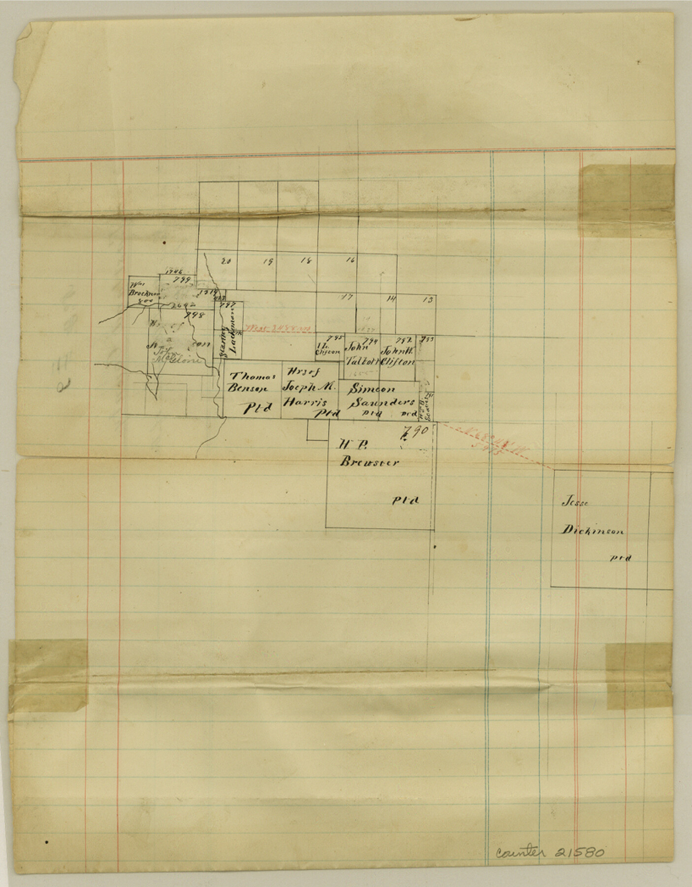 21580, Eastland County Sketch File 9, General Map Collection