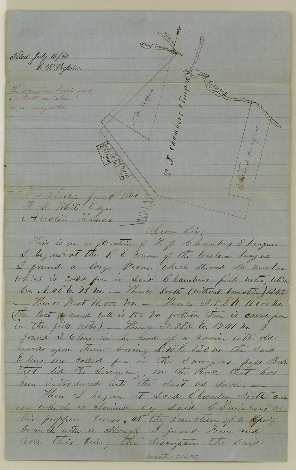 21858, Ellis County Sketch File 16, General Map Collection