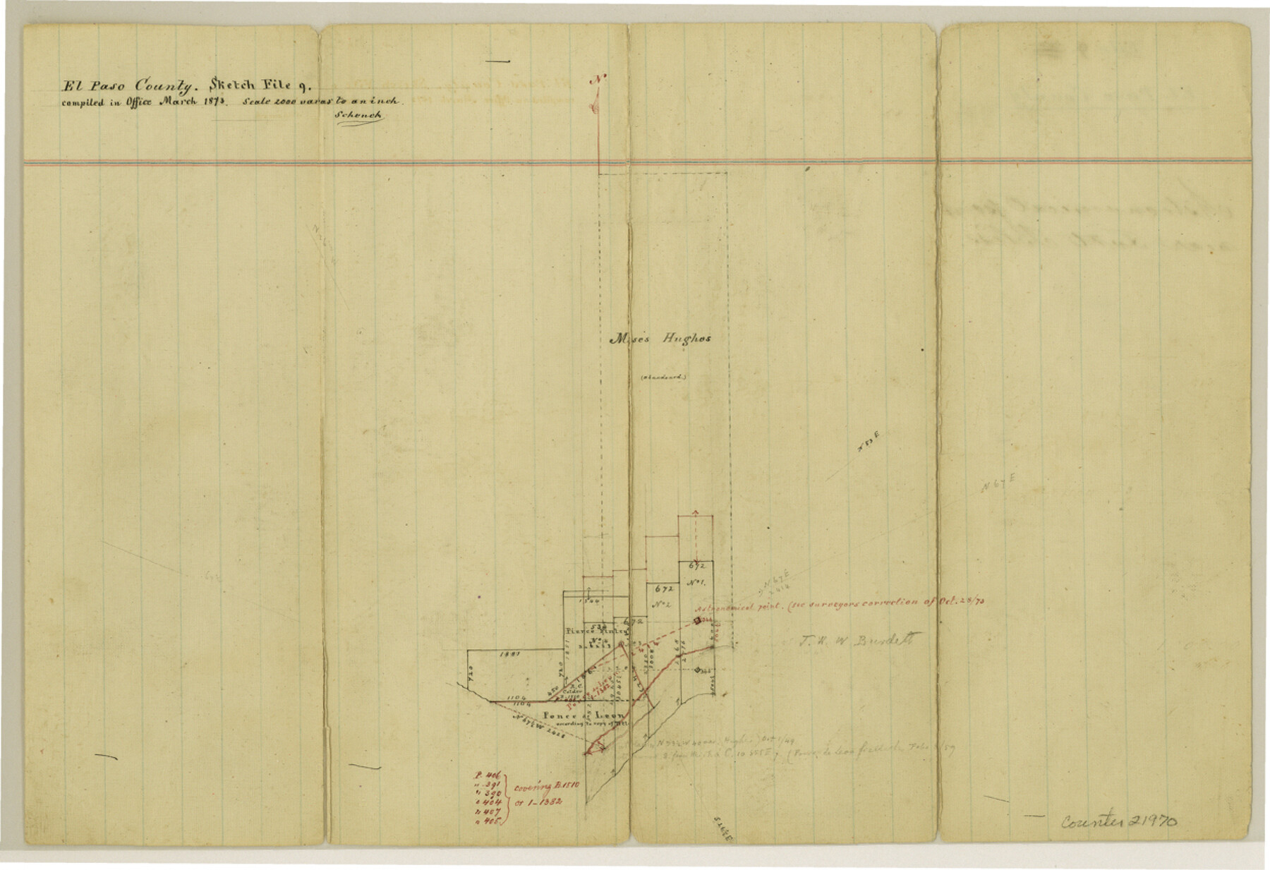 21970, El Paso County Sketch File 9, General Map Collection