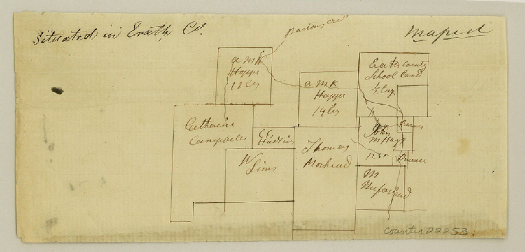 22253, Erath County Sketch File 1, General Map Collection