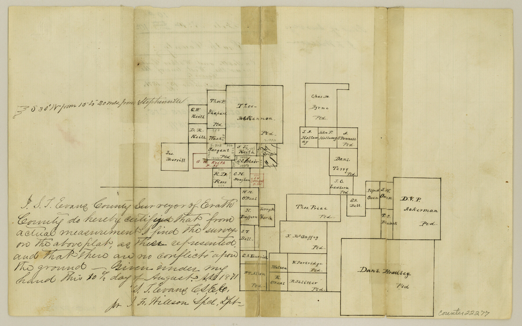 22277, Erath County Sketch File 10a, General Map Collection