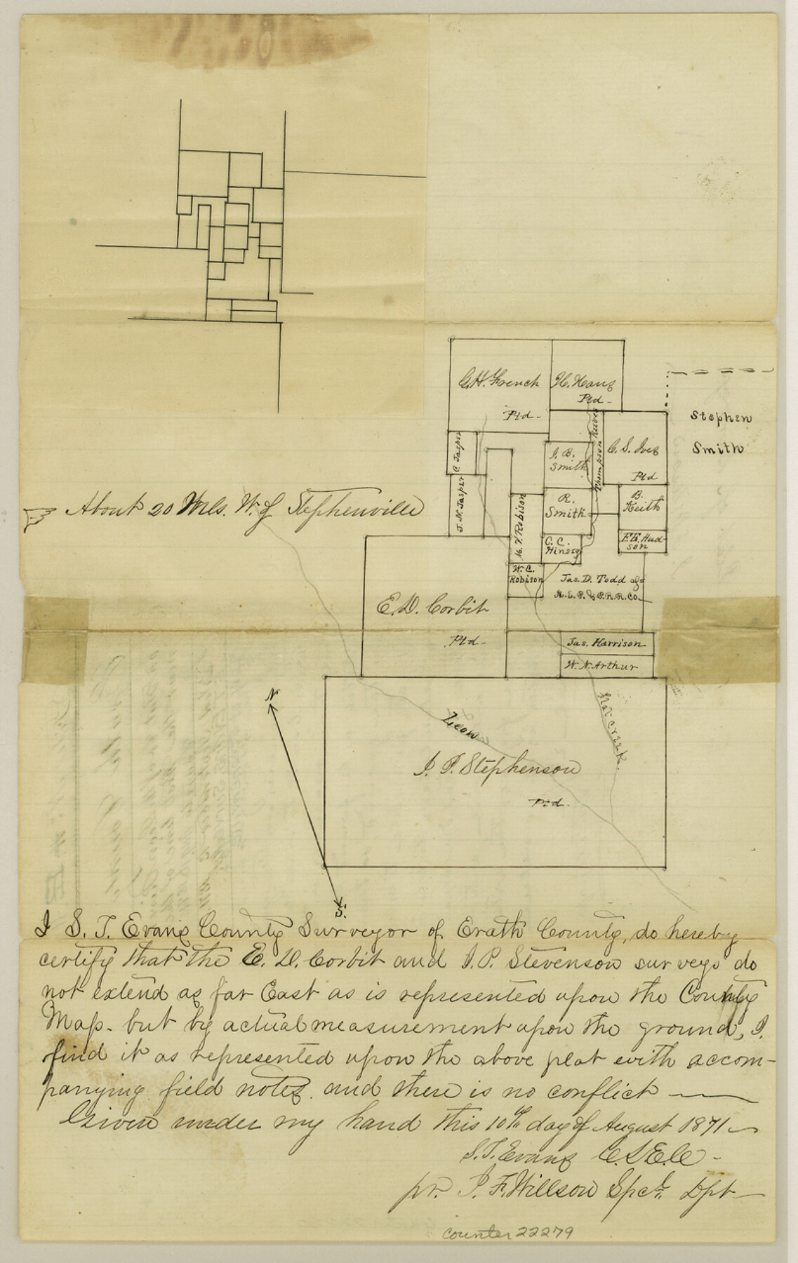 22279, Erath County Sketch File 11, General Map Collection
