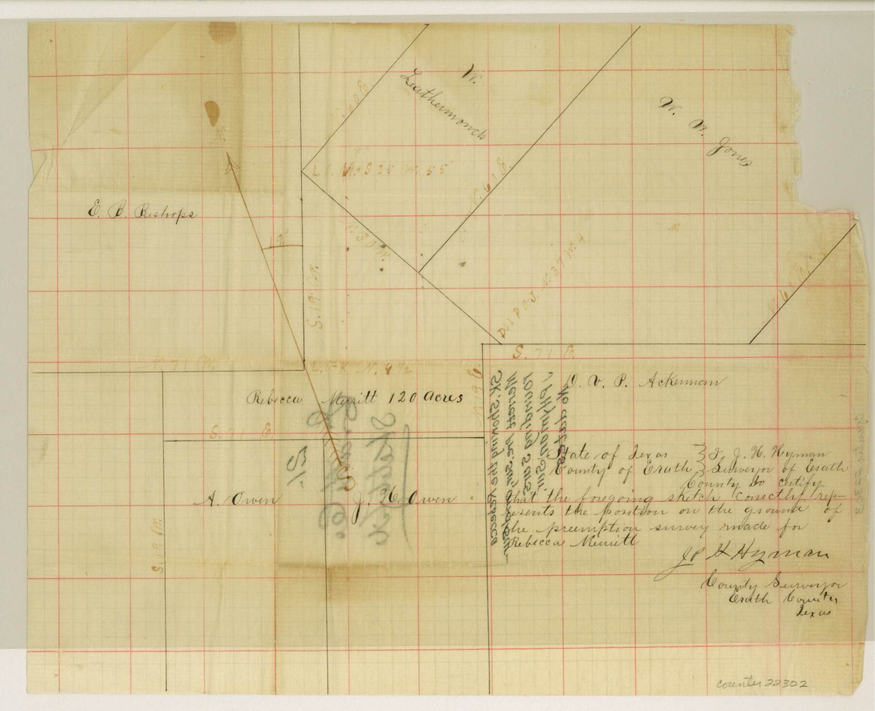 22302, Erath County Sketch File 21, General Map Collection