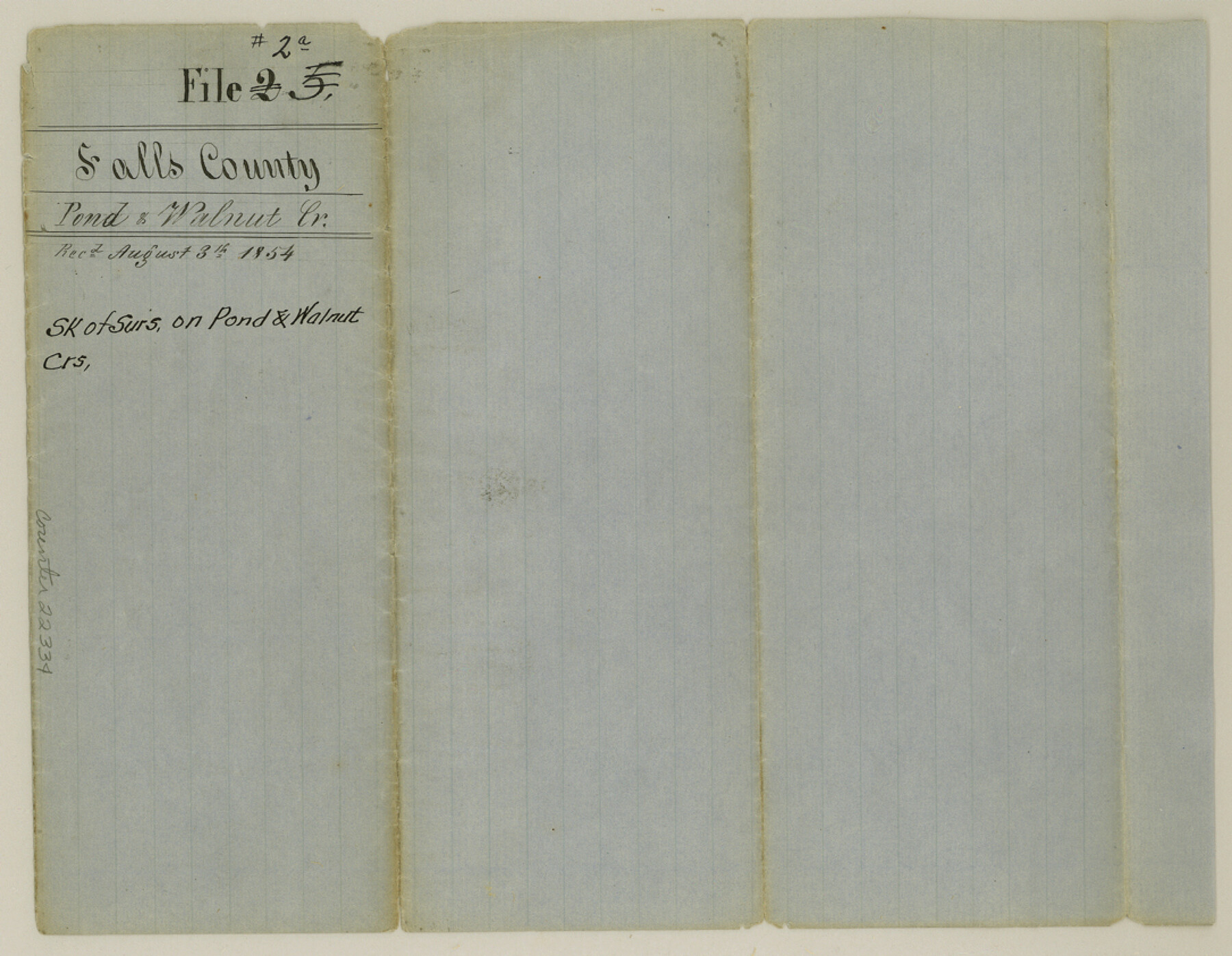 22334, Falls County Sketch File 2a, General Map Collection