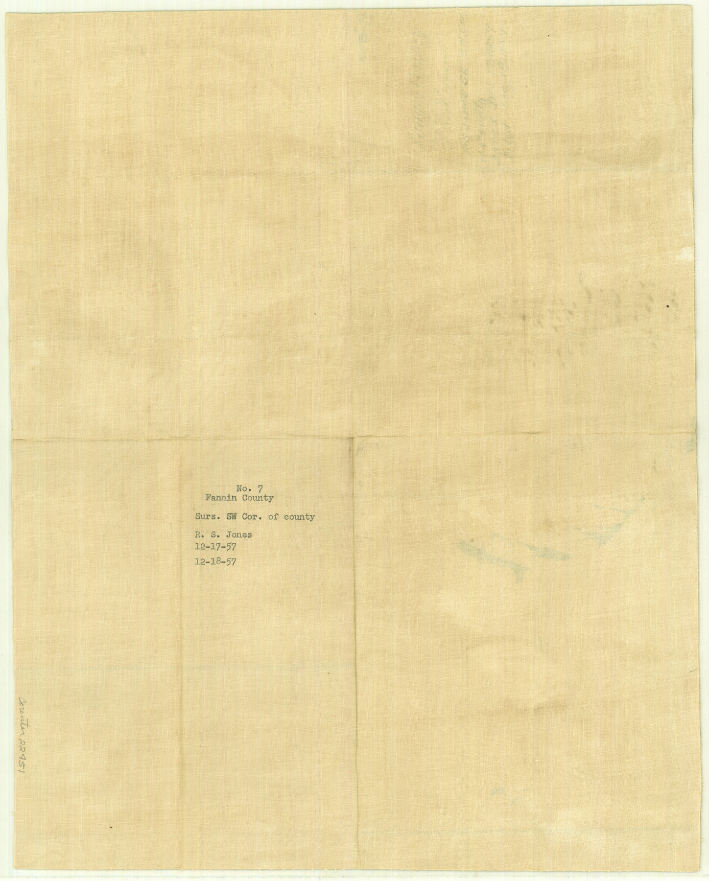 22451, Fannin County Sketch File 7, General Map Collection