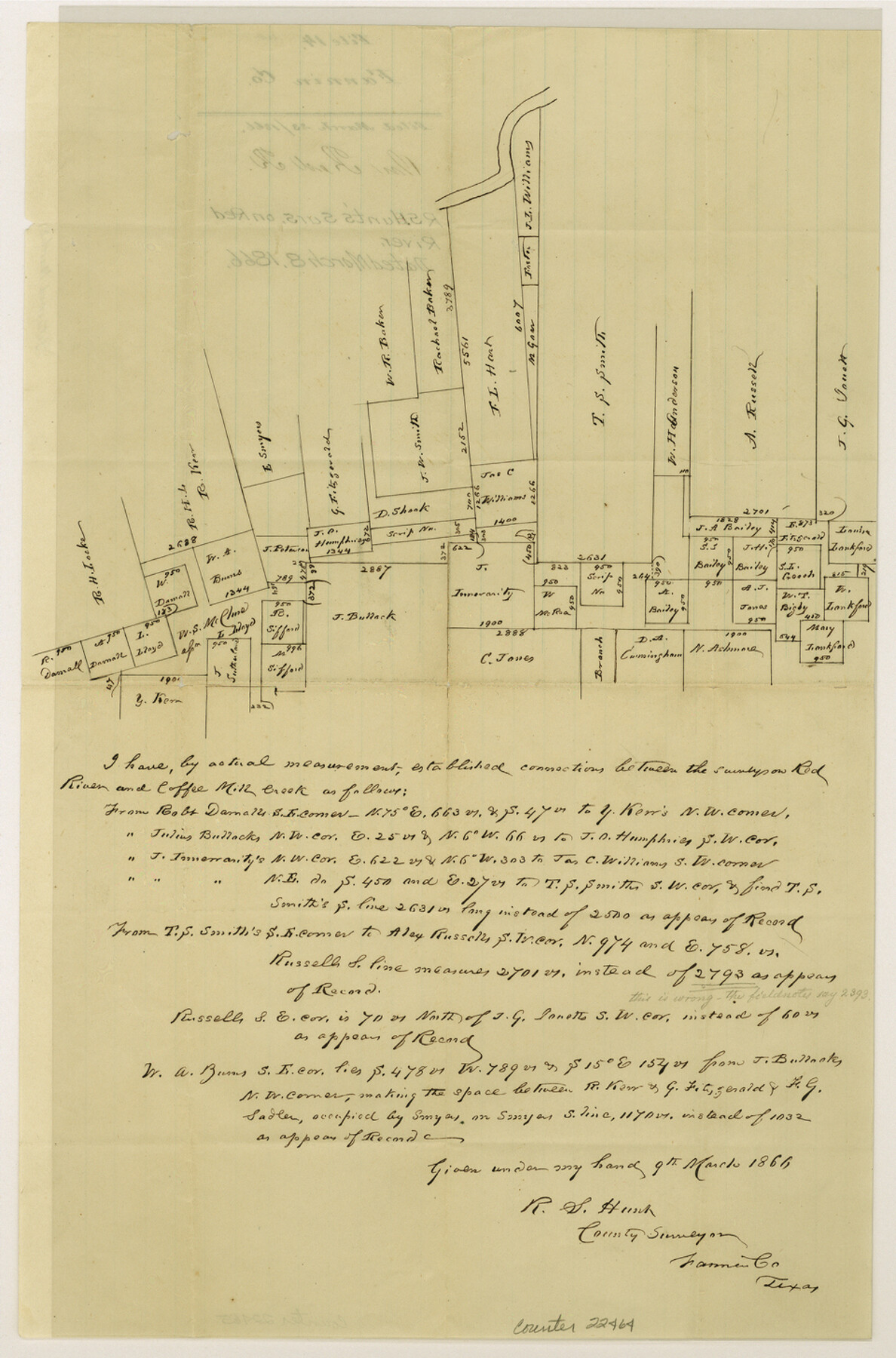 22464, Fannin County Sketch File 14, General Map Collection