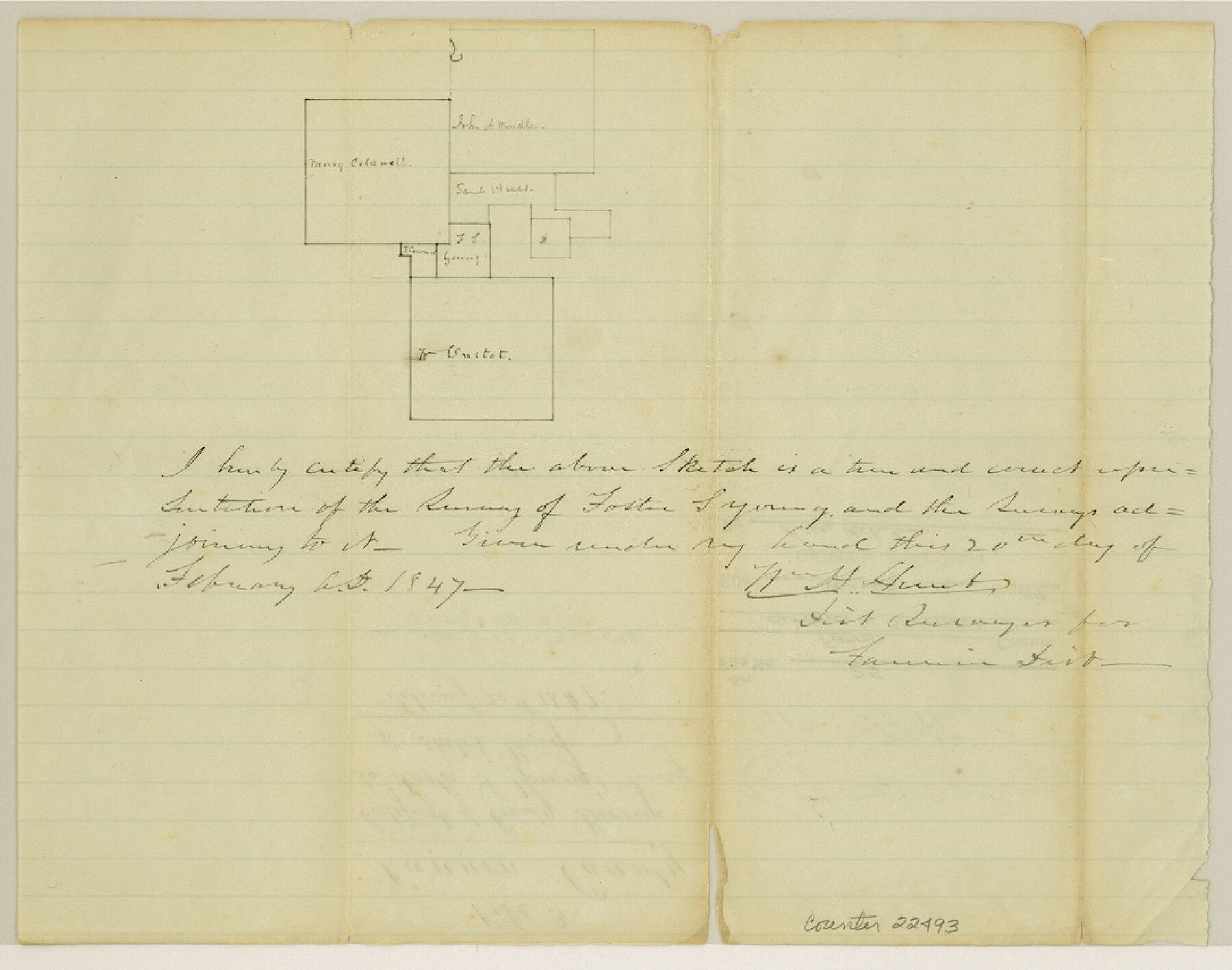 22493, Fannin County Sketch File 25, General Map Collection