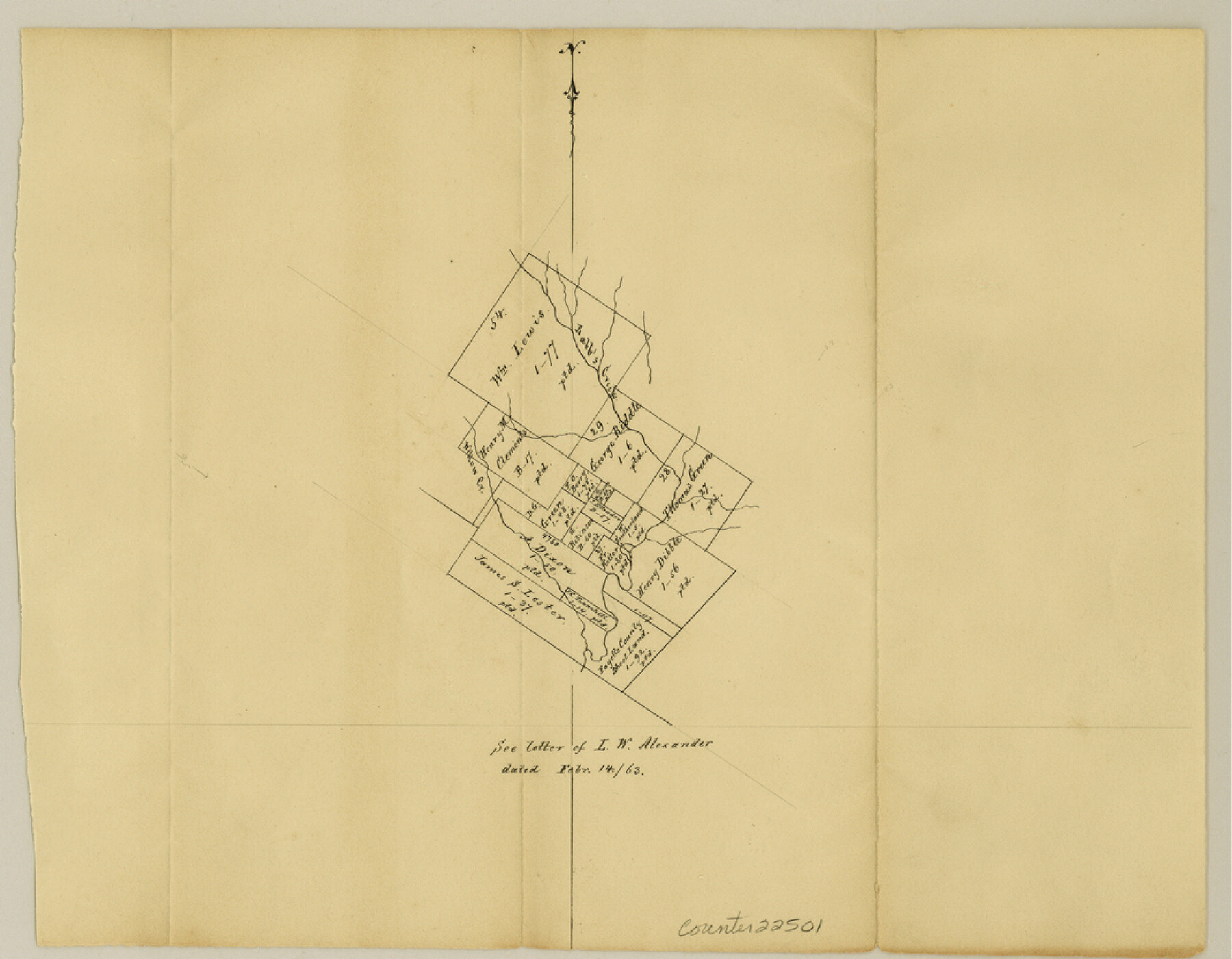 22501, Fayette County Sketch File 3, General Map Collection