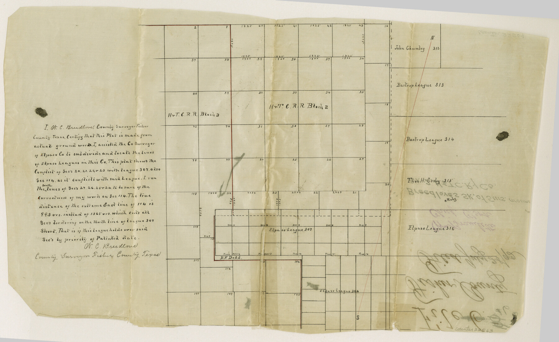 22563, Fisher County Sketch File 6, General Map Collection