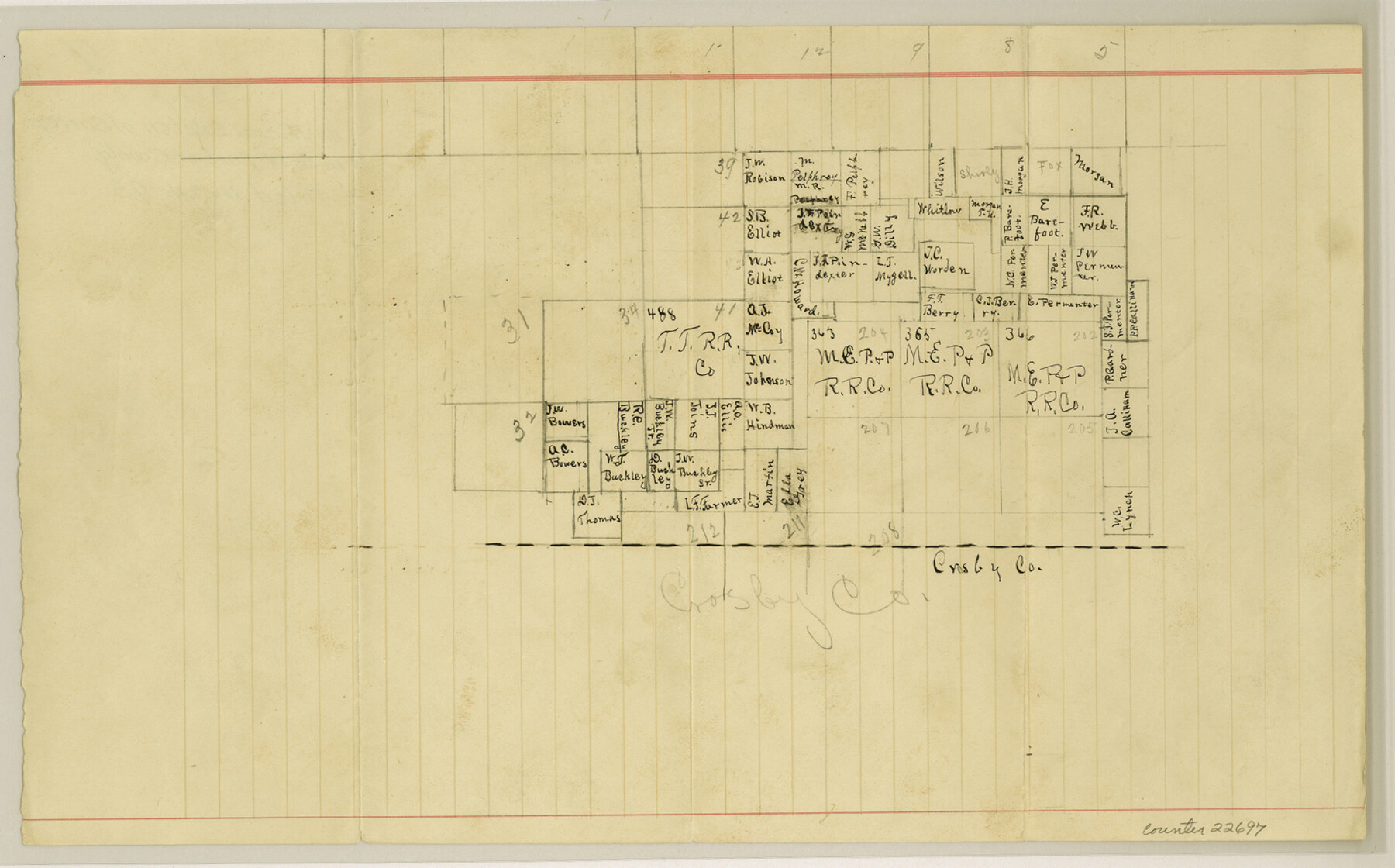 22697, Floyd County Sketch File 7, General Map Collection