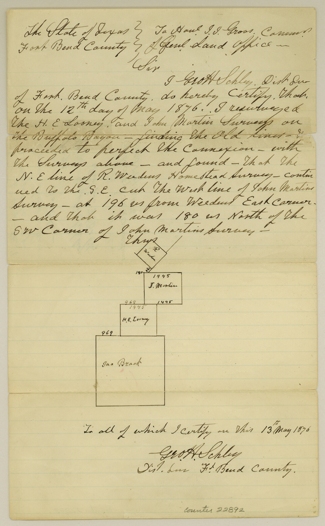 22892, Fort Bend County Sketch File 7, General Map Collection