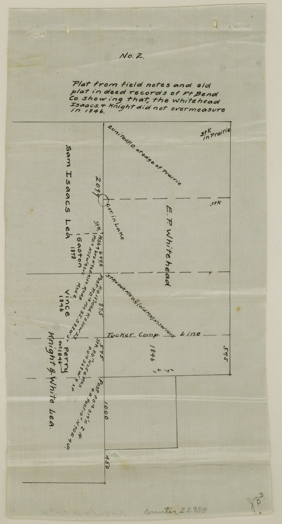 22988, Fort Bend County Sketch File 30, General Map Collection