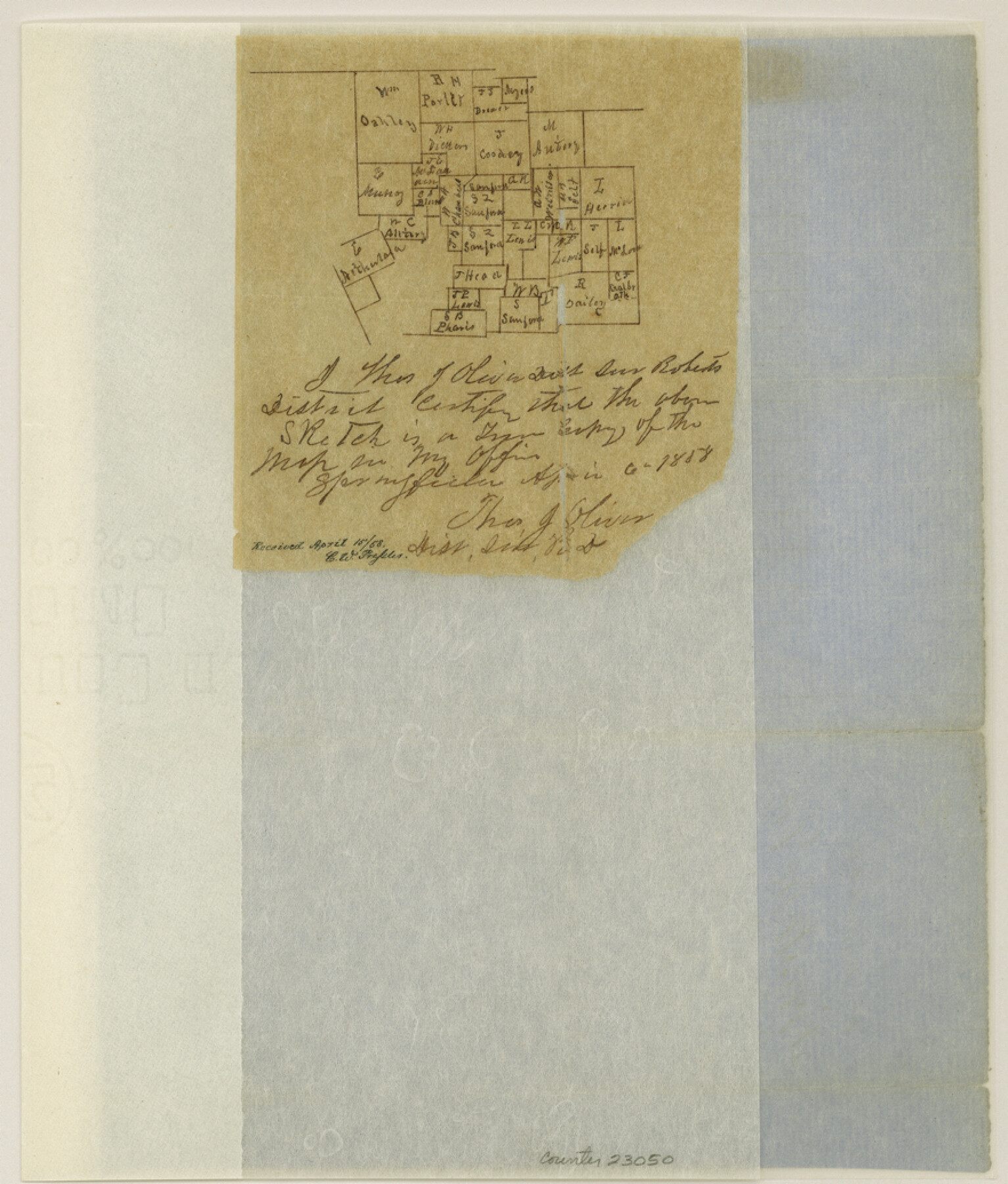 23050, Freestone County Sketch File 6, General Map Collection