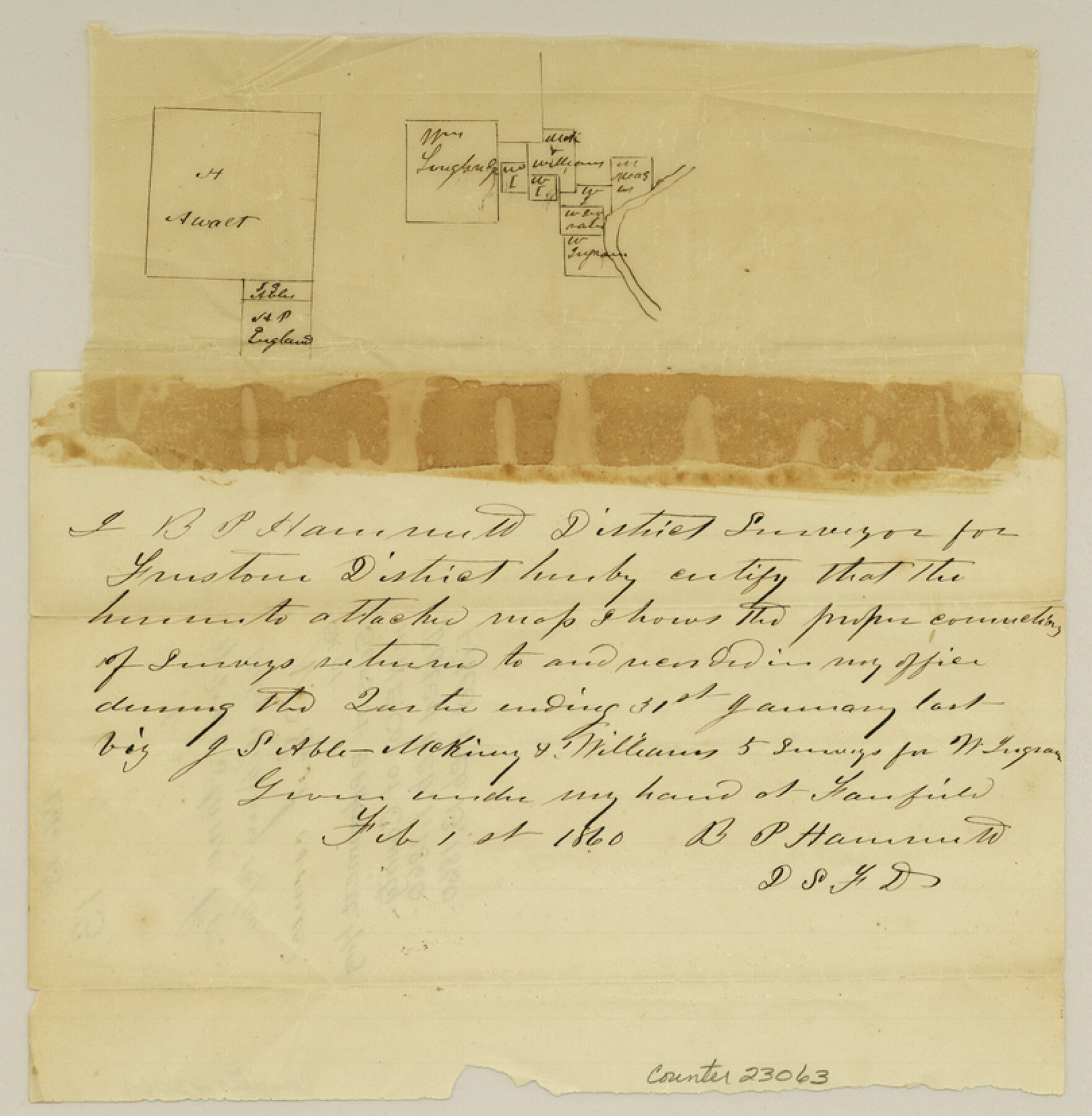 23063, Freestone County Sketch File 13, General Map Collection