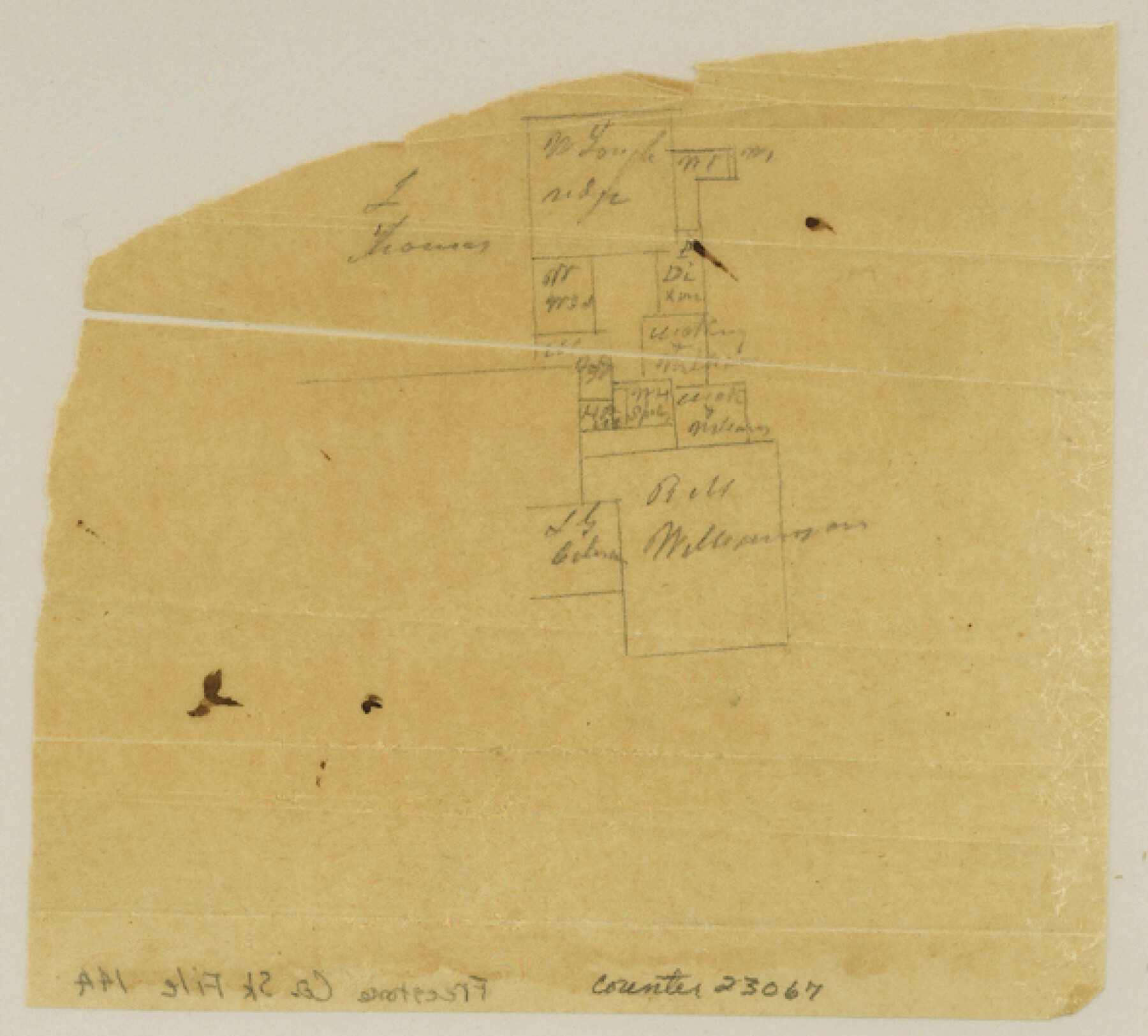 23067, Freestone County Sketch File 14a, General Map Collection