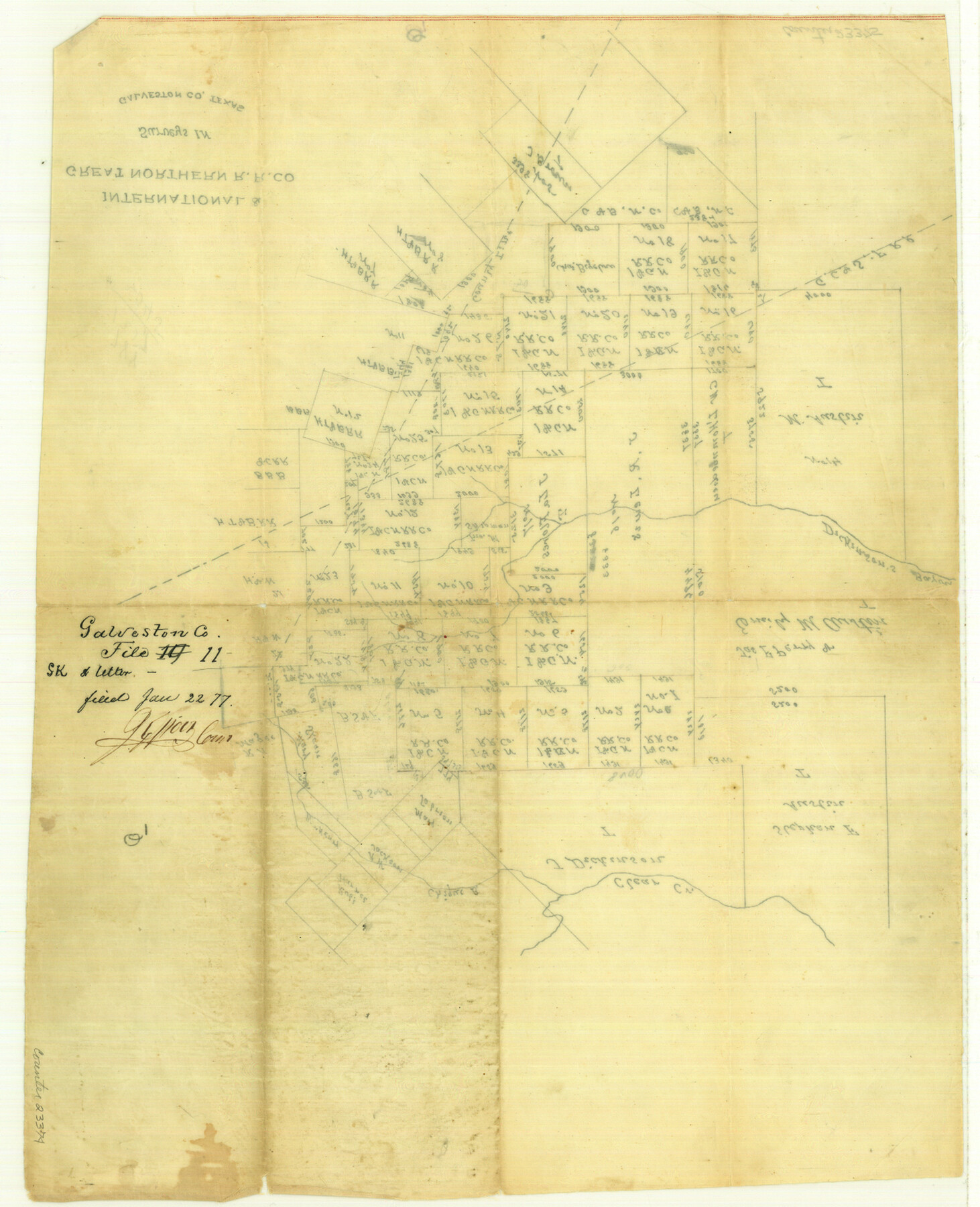 23374, Galveston County Sketch File 11, General Map Collection