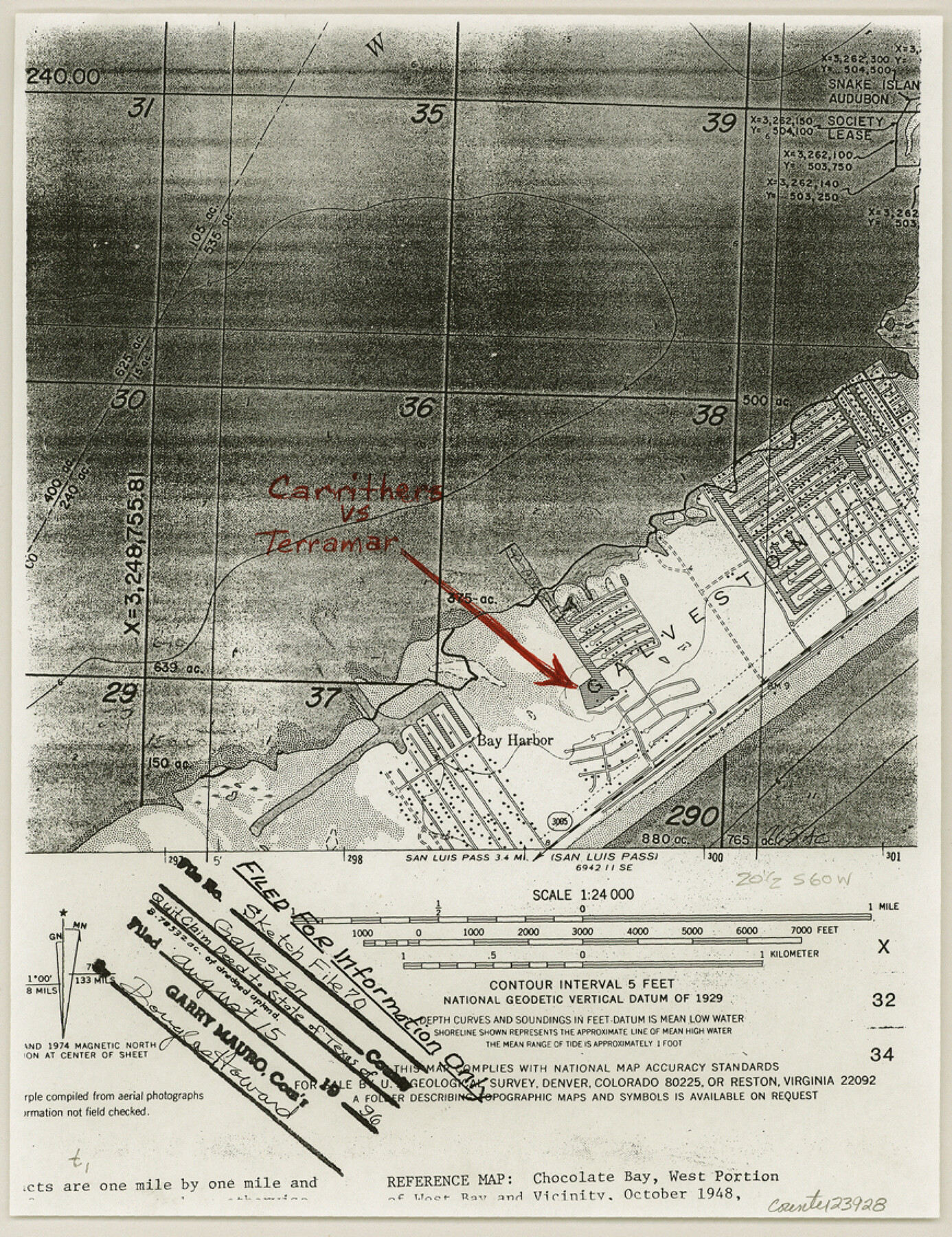 23928, Galveston County Sketch File 70, General Map Collection